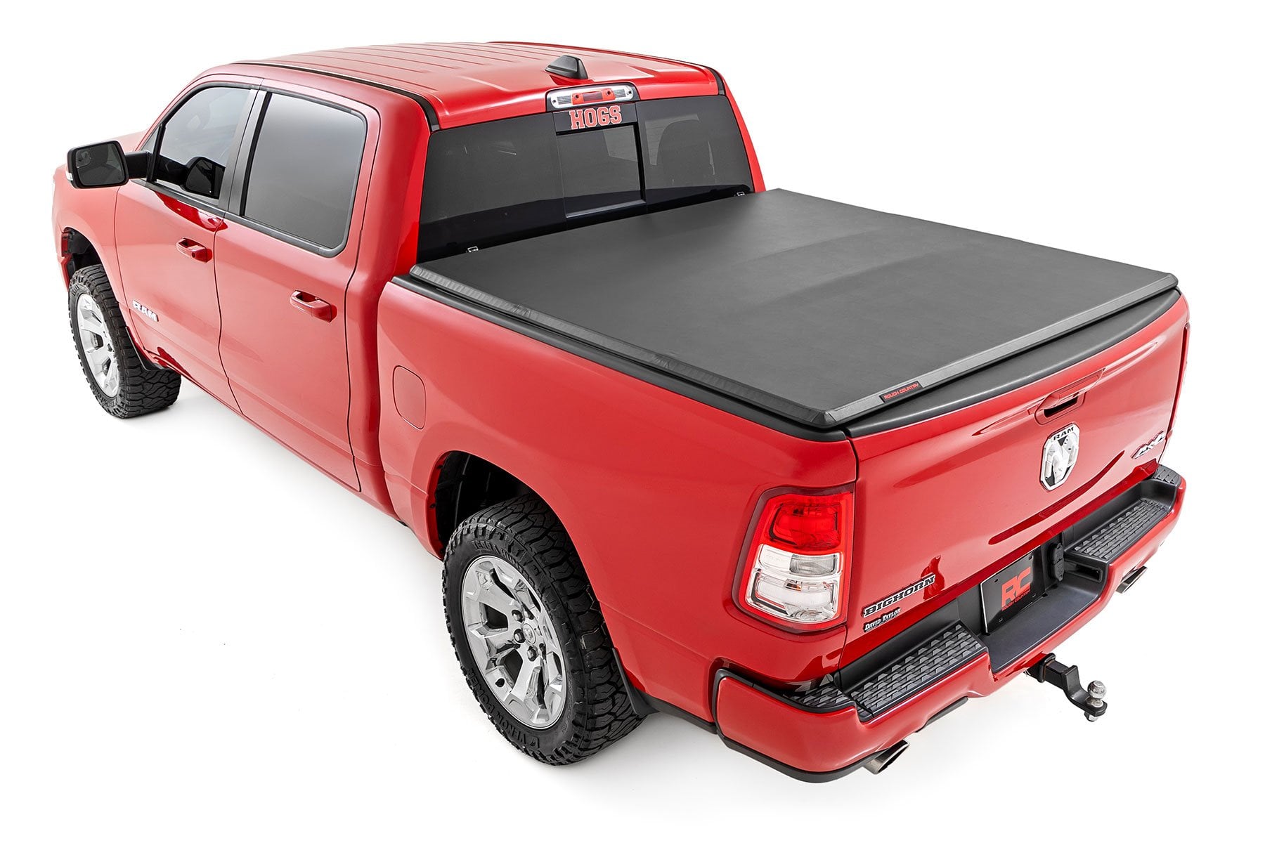 Soft Tri-Fold Bed Cover 6 Foot 4 Inch Bed Ram 1500 (19-26)/1500 TRX (21-24) Rough Country