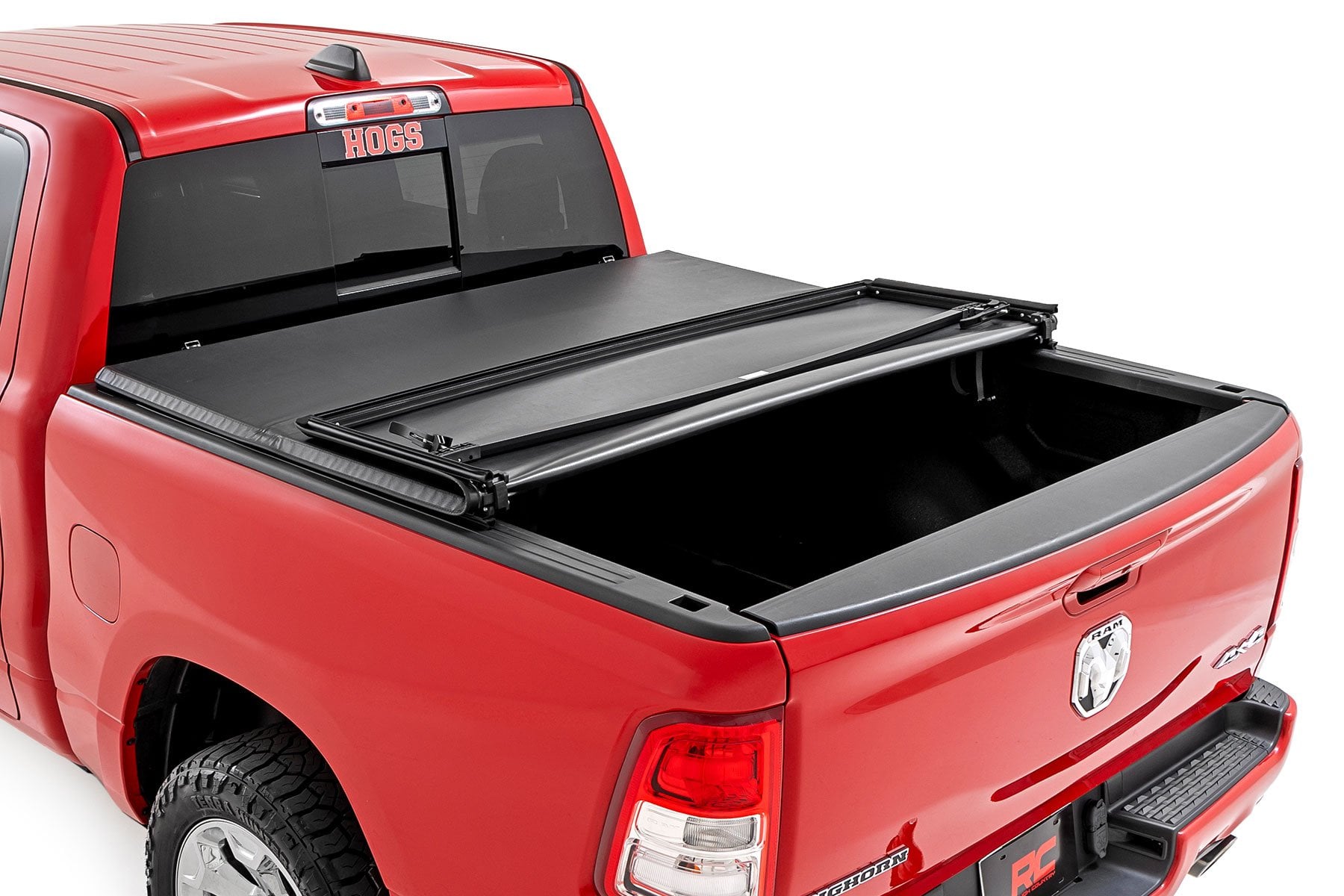 Soft Tri-Fold Bed Cover 6 Foot 4 Inch Bed Ram 1500 (19-26)/1500 TRX (21-24) Rough Country
