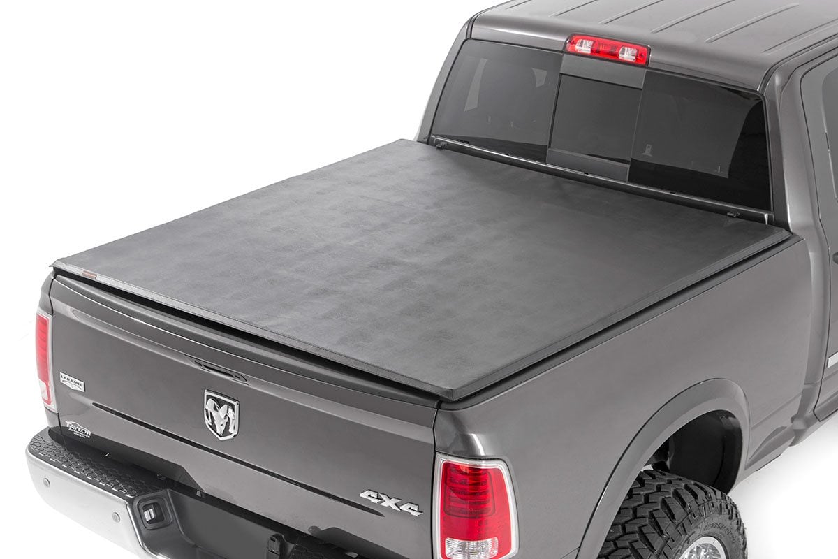 Soft Tri-Fold Bed Cover 6 Foot 4 Inch Bed Ram 1500/2500/3500 2WD/4WD (2010-2025 & Classic) Rough Country
