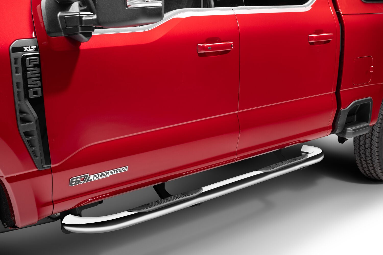 4000 Series SideSteps With Mounting Bracket Kit Polished SS 2015-2026 Ford F-150 2017-2025 Ford F-250/F-350 Go Rhino