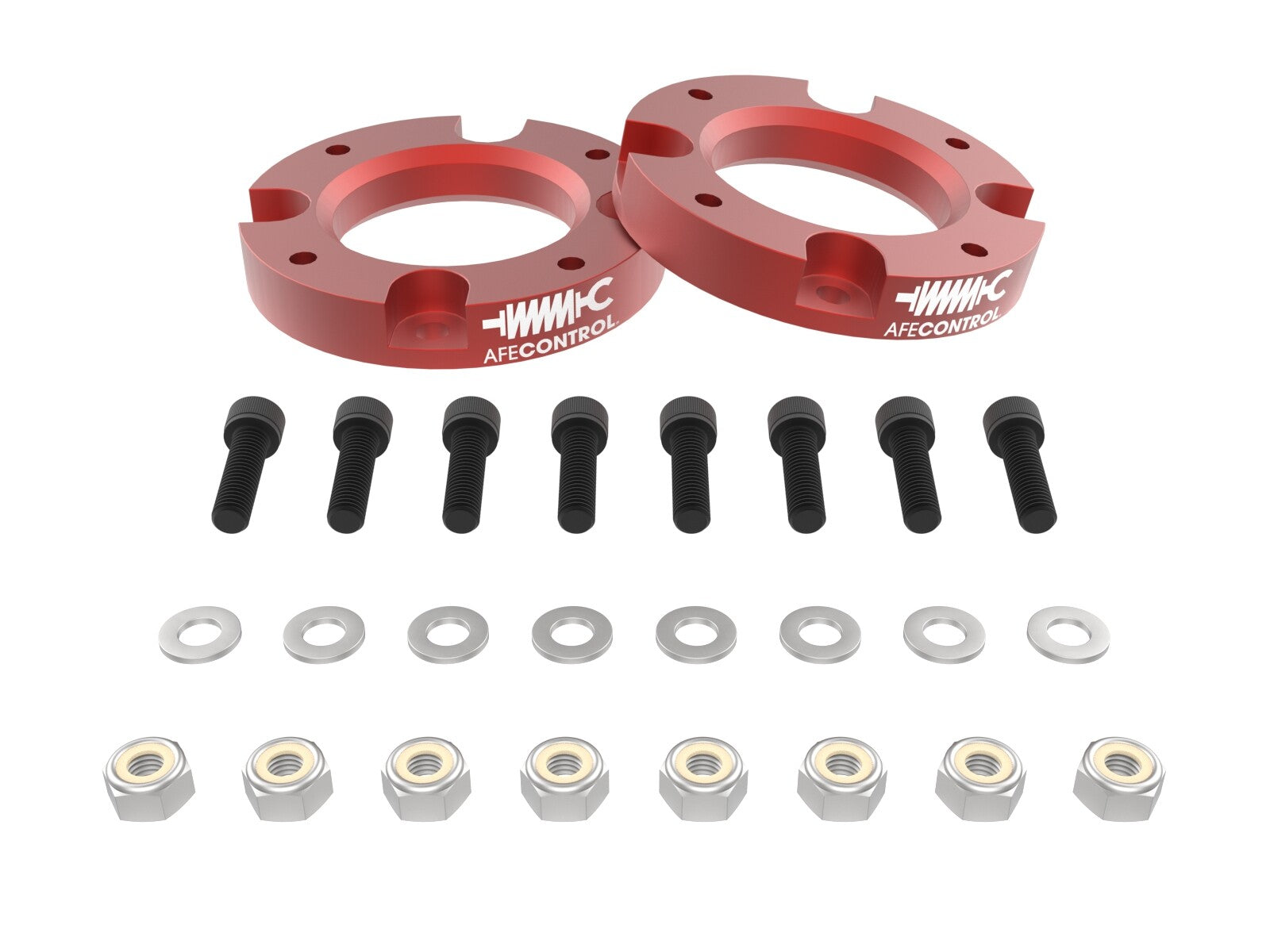 aFe Control 1.5 Inch Leveling Kit Red Toyota Tacoma 24-26 4WD aFe Power