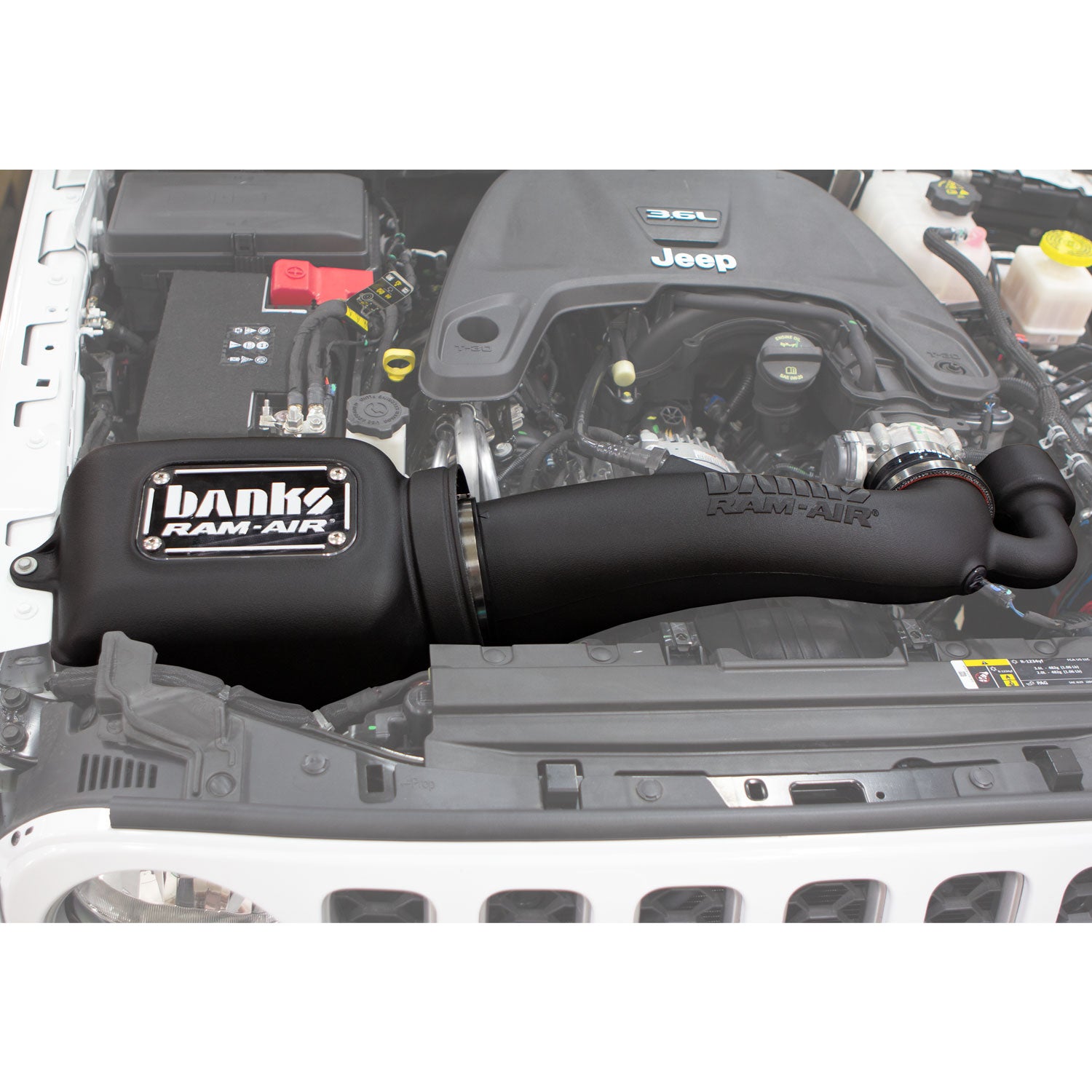 Banks Ram-Air, Big-Ass Dry Filter Cold Air Intake System for 18-26 Jeep Wrangler JL 3.6L 20-26 Gladiator 3.6L
