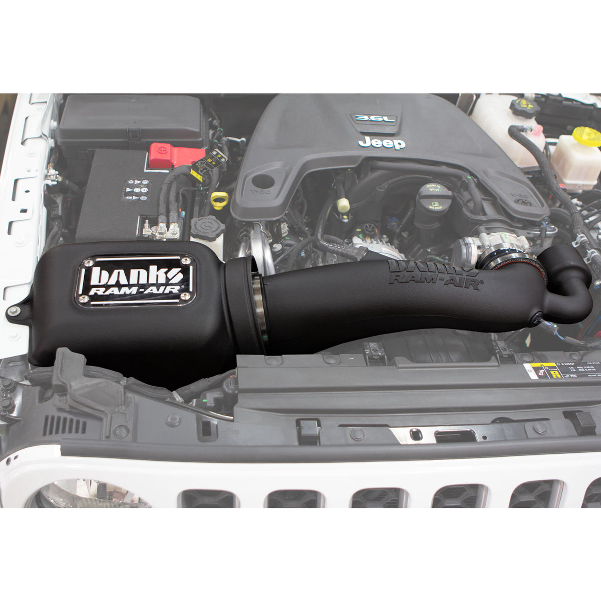 Banks Ram-Air, Big-Ass Dry Filter Cold Air Intake System for 18-26 Jeep Wrangler JL 3.6L 20-26 Gladiator 3.6L