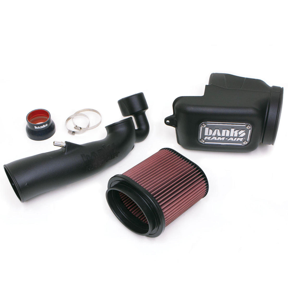 Ram-Air Intake System Oiled Filter for 18-26 Jeep Wrangler JL 3.6L and 20-26 Gladiator 3.6L Banks Power