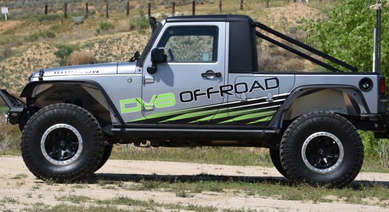 DV8 Offroad 07-18 Jeep Wrangler JK Front Aluminum Inner Fender - Black