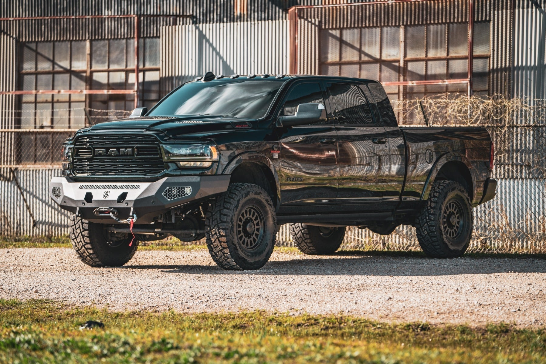 Evolution Front Winch Bumper - Texture Black 2019-2026 RAM 2500 3500
