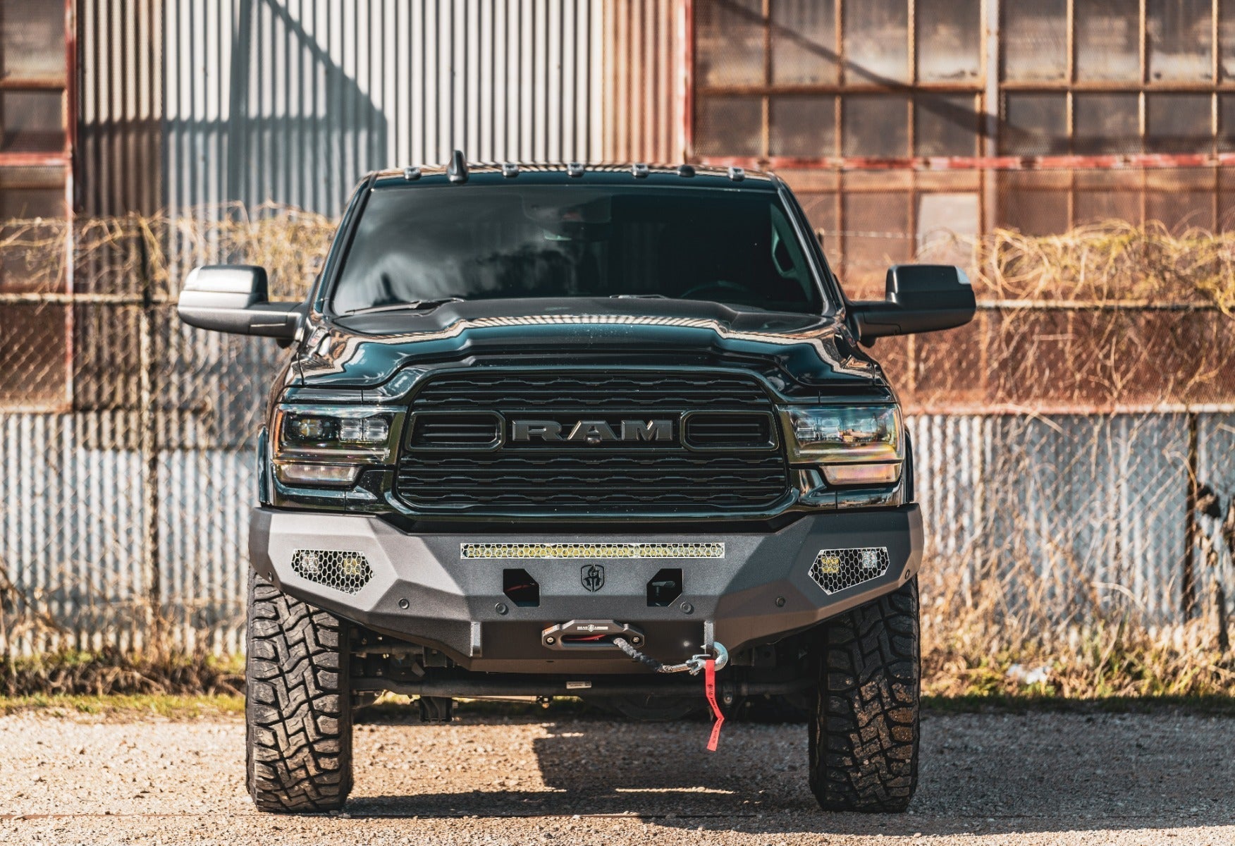 Evolution Front Winch Bumper - Texture Black 2019-2026 RAM 2500 3500