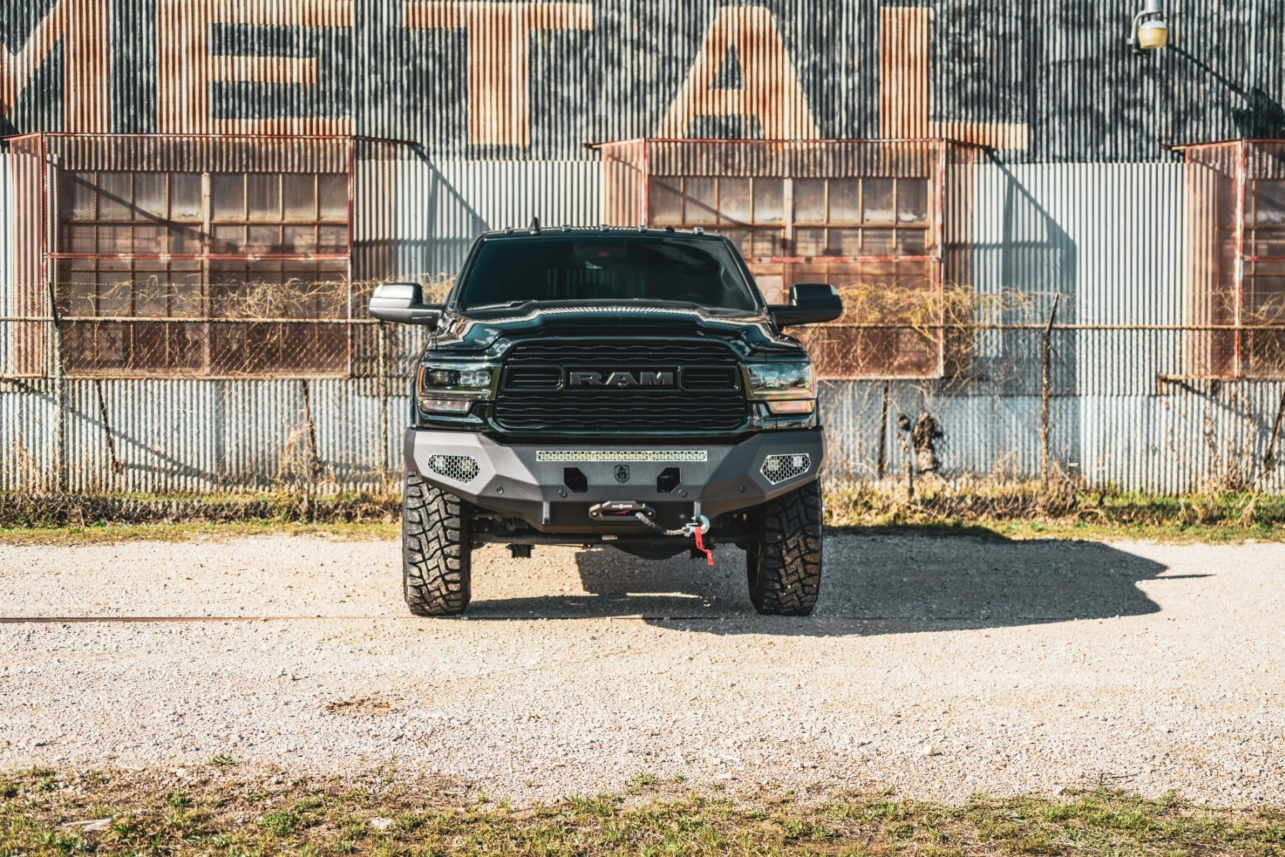 Evolution Front Winch Bumper - Texture Black 2019-2026 RAM 2500 3500