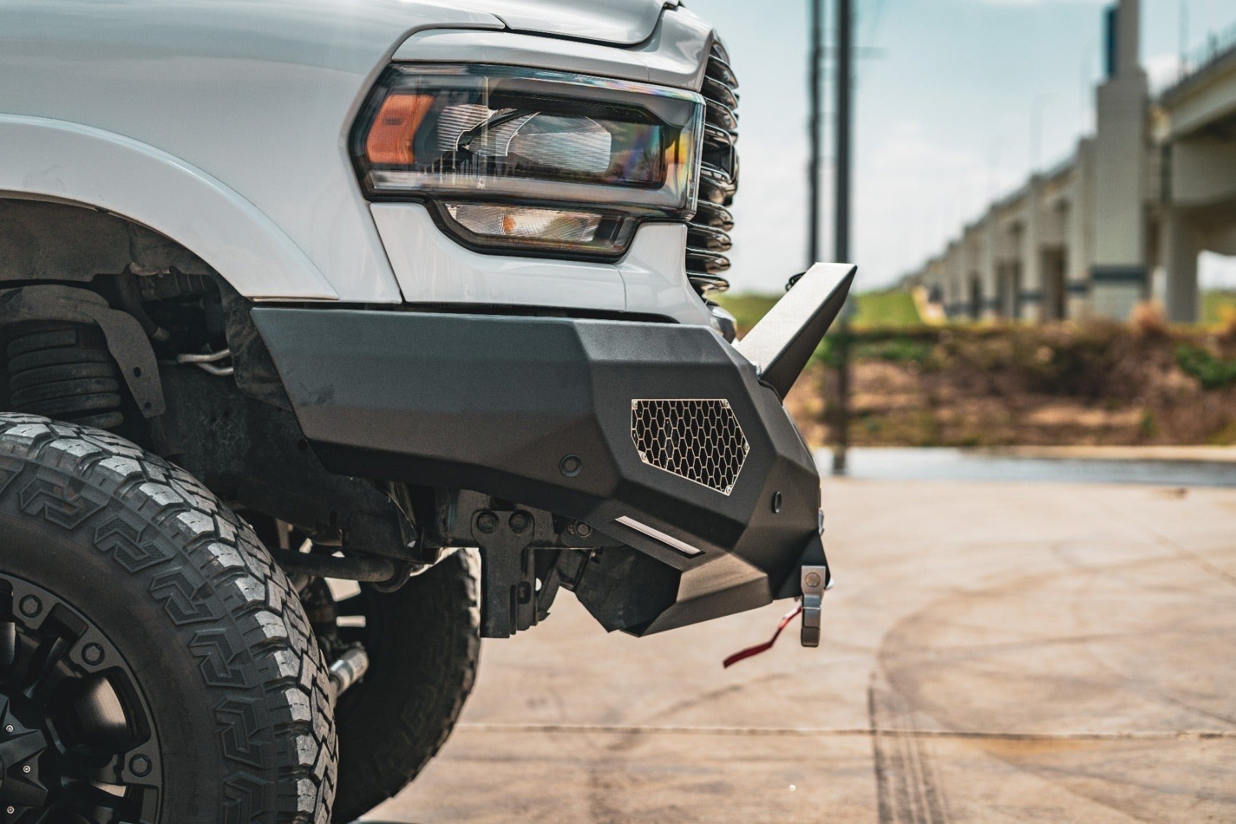 Evolution Front Winch Bumper Sheet Metal Pre-Runner Guard - Texture Black 2019-2024 RAM 2500 3500