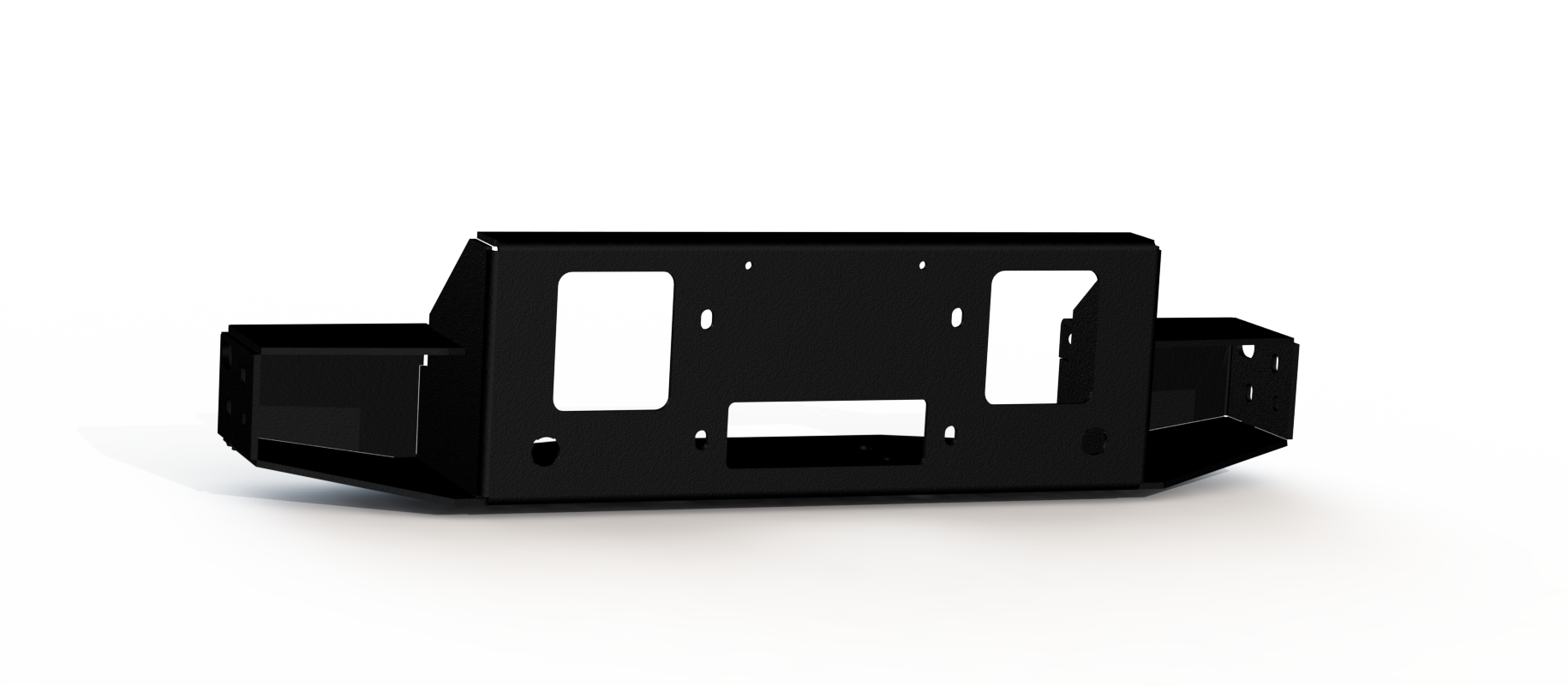Vaquero Front Bumper Accessory Winch Plate - Texture Black 2019-2026 RAM 2500 3500