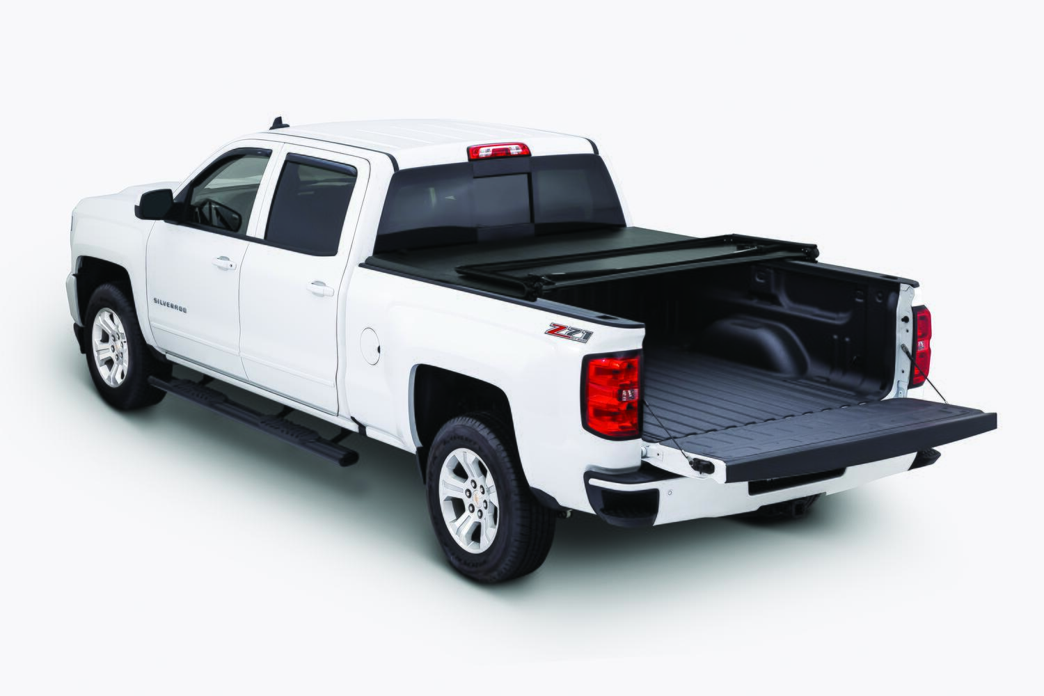 Soft Folding Tonneau Cover 14-18 Silverado/Sierra 1500 Incl 19 Ltd./Lgcy 6 Foot 7 Inch Tonno Pro