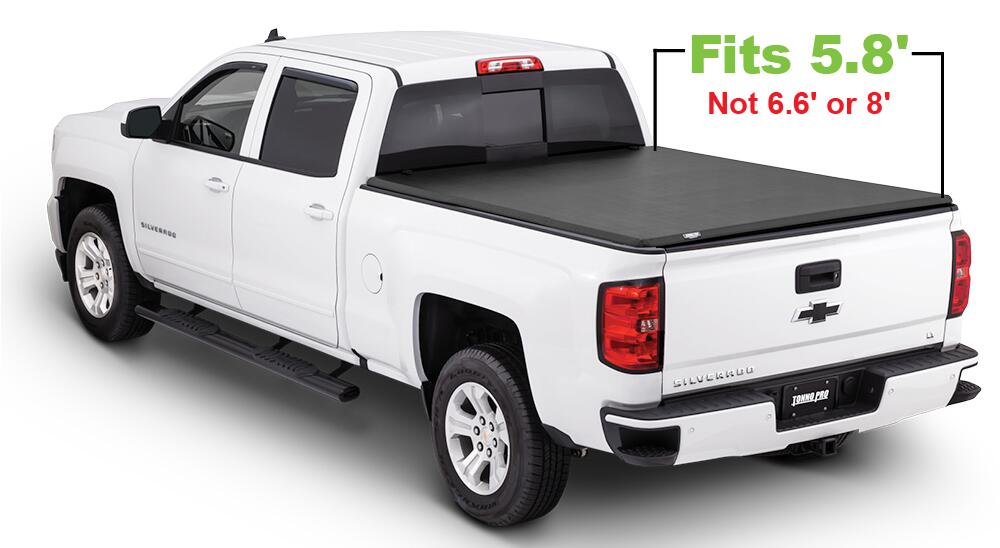 Soft Folding Tonneau Cover 14-18 Silverado/Sierra 1500 5 Foot 9 Inch Tonno Pro