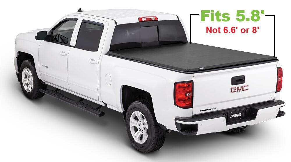 Soft Folding Tonneau Cover 14-18 Silverado/Sierra 1500 5 Foot 9 Inch Tonno Pro