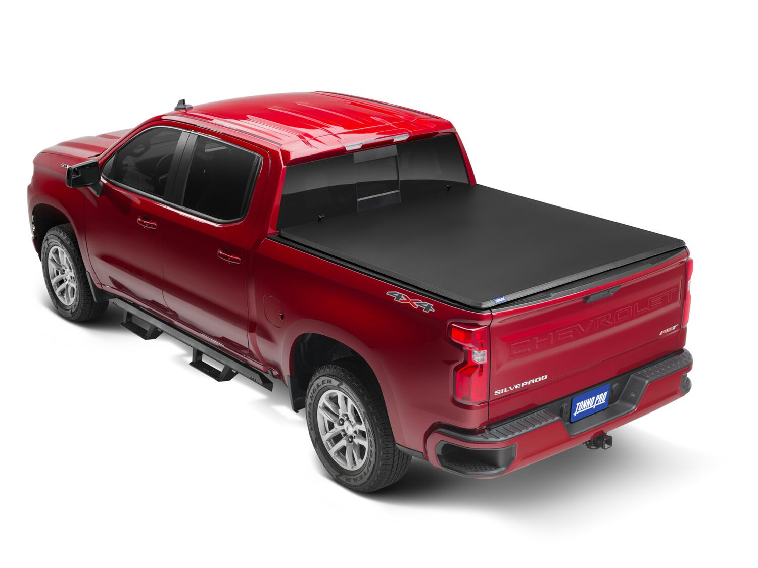 Soft Folding Tonneau Cover-19-26 Silverado/Sierra 1500 5 Foot 10 Inch Tonno Pro