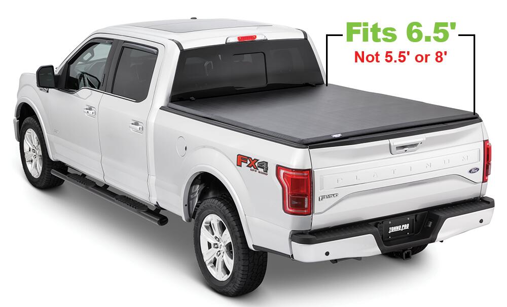 Soft Folding Tonneau Cover 15-20 Ford F-150 6 Foot 7 Inch Tonno Pro
