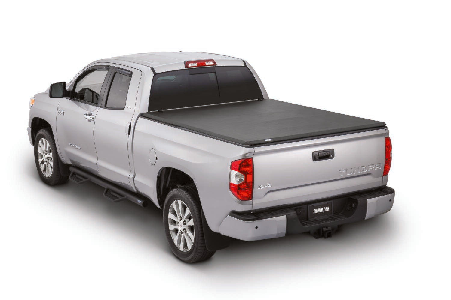 Soft Folding Tonneau Cover 16-23 Toyota Tacoma W/O Utility Track System 5 Foot 1 Inch Tonno Pro