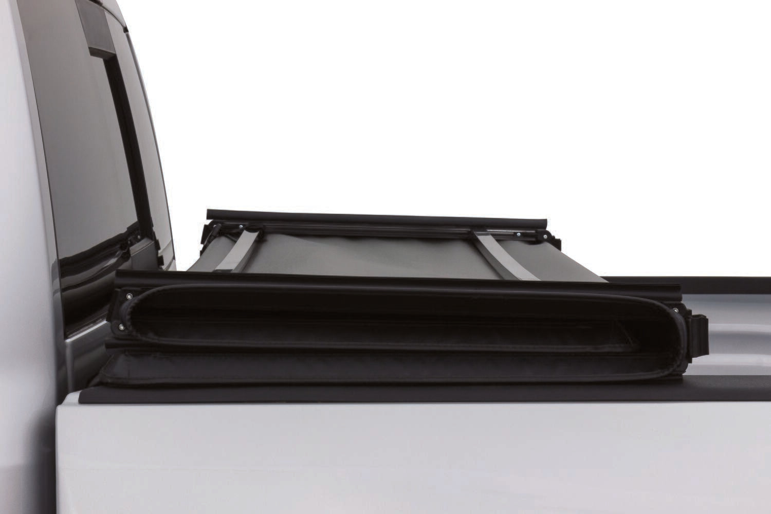 Soft Folding Tonneau Cover 14-21 Toyota Tundra W/O Utility Track System W/O Trail Special Edition Box 8 Foot 2 Inch Tonno Pro