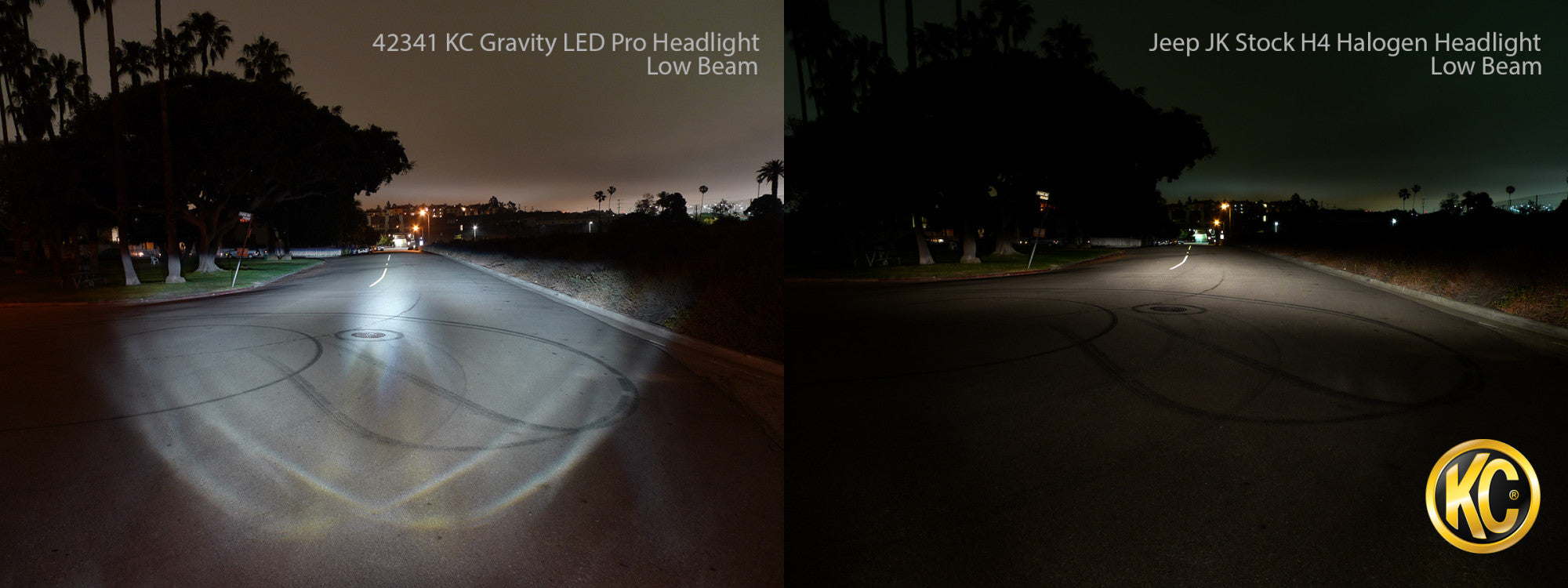 Jeep Head Light Gravity LED 7 Inch 1- Light 2007-2018 Jeep Wrangler JK 2/4-Door KC HiLiTES