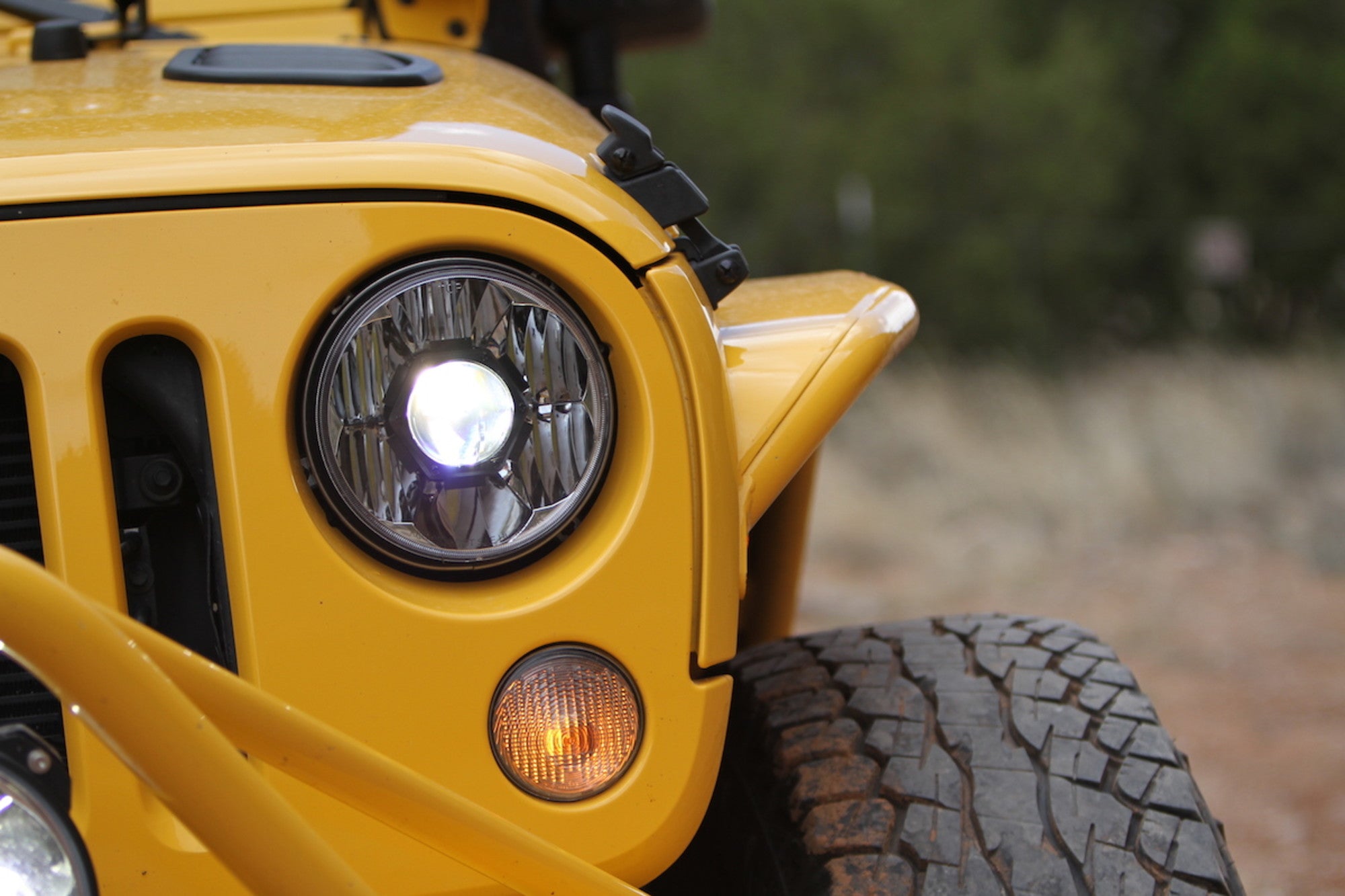 Jeep Head Light Gravity LED 7 Inch 1- Light 2007-2018 Jeep Wrangler JK 2/4-Door KC HiLiTES