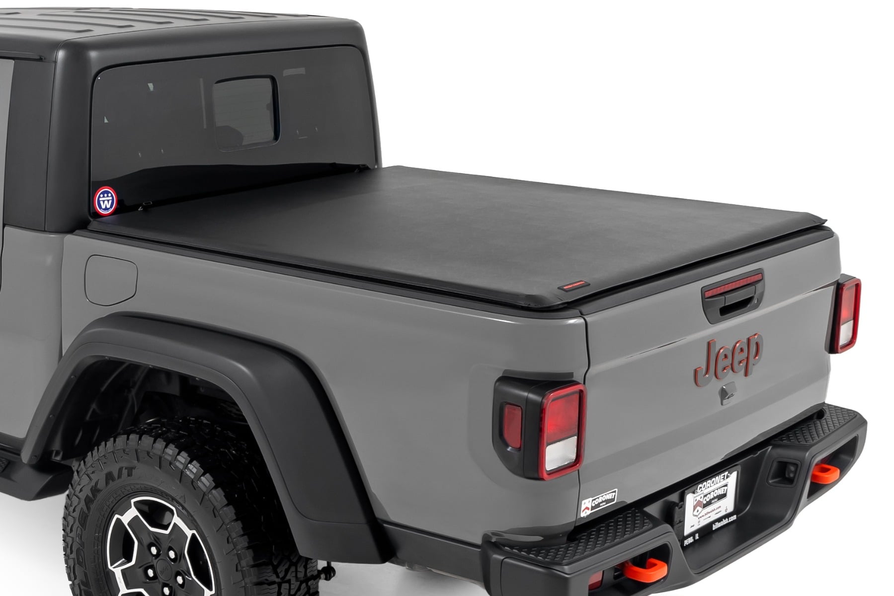 Soft Roll Up Bed Cover 5 Bed Jeep Gladiator JT 4WD (2020-2025) Rough Country