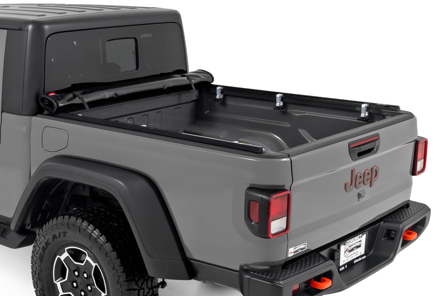 Soft Roll Up Bed Cover 5 Bed Jeep Gladiator JT 4WD (2020-2025) Rough Country