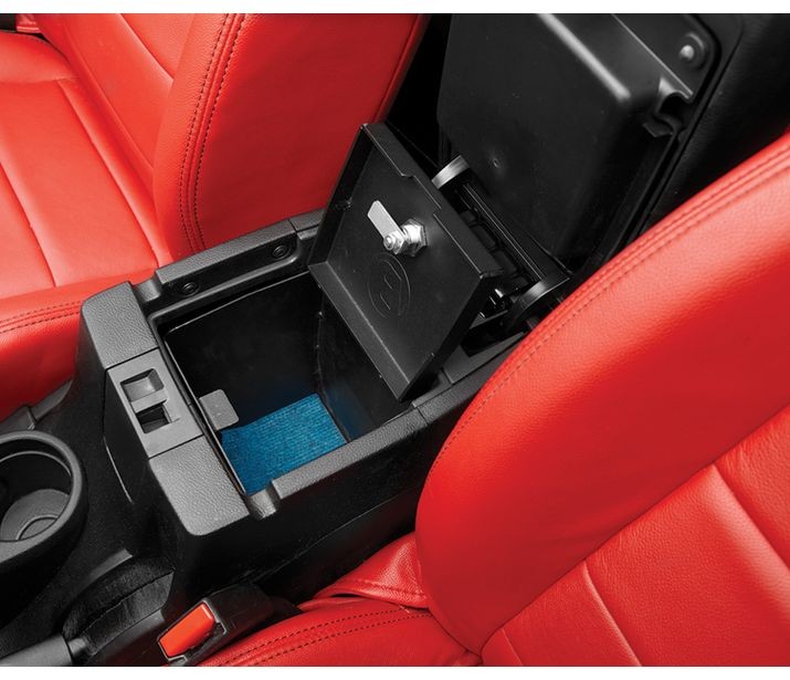 Jeep Center Console Lock Box For Jeep 2011-2018 Wrangler JK Black Steel Bestop
