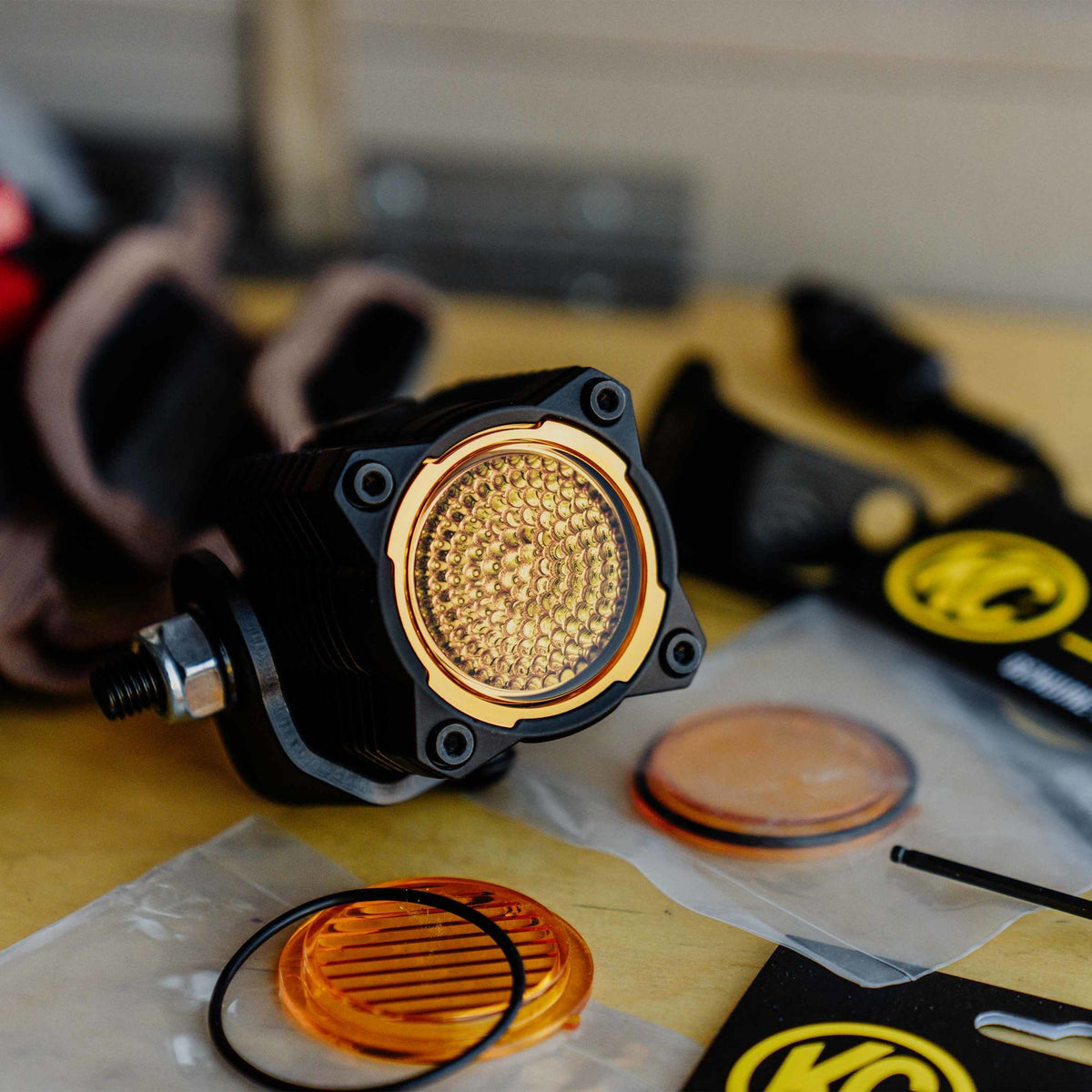 LED Light Bar Flex Era 1 Lens Flood Performance Yellow KC HiLiTES