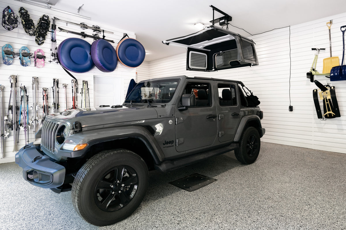 HOSS Hardtop Hoist Jeep 2018-26 Wrangler JL Black Bestop