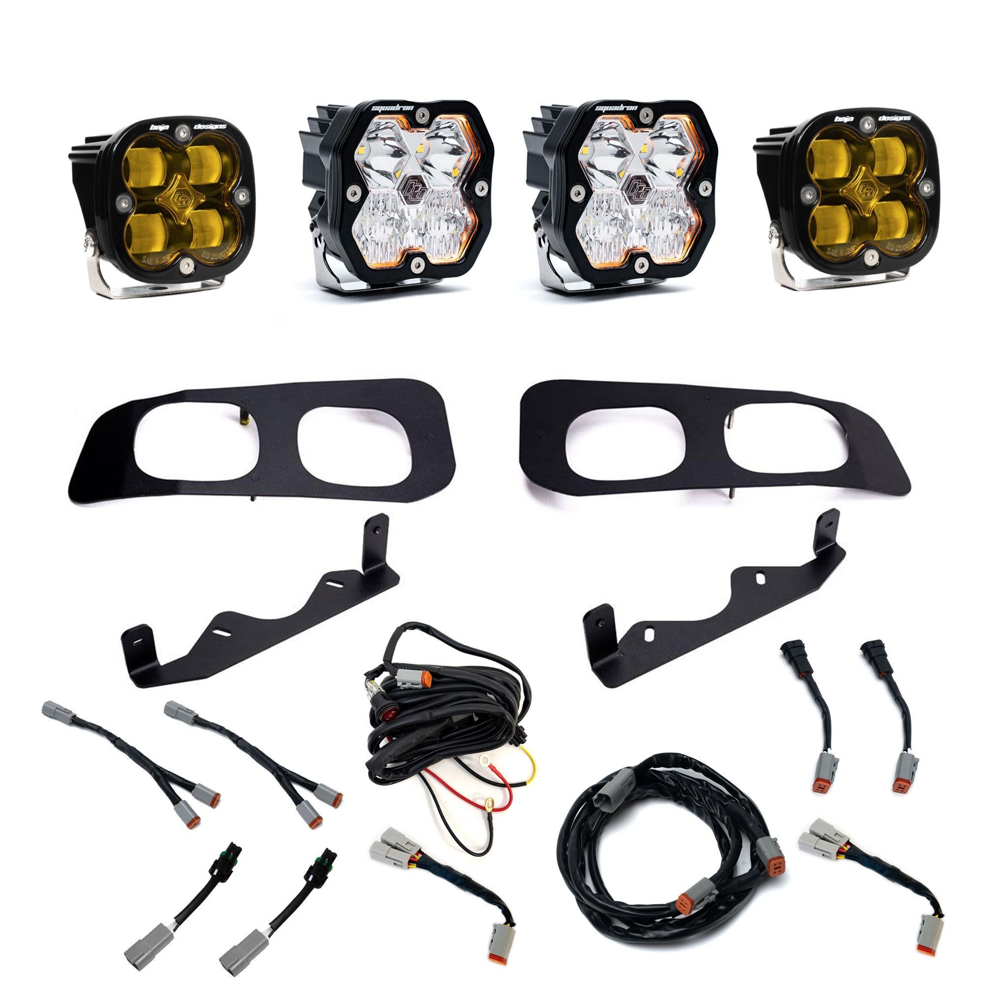 Squadron 2.0 Sport/Squadron Sae Dual Fog Pocket Light Kit Ford 2023-26 F-250/350 Super Duty Baja Designs
