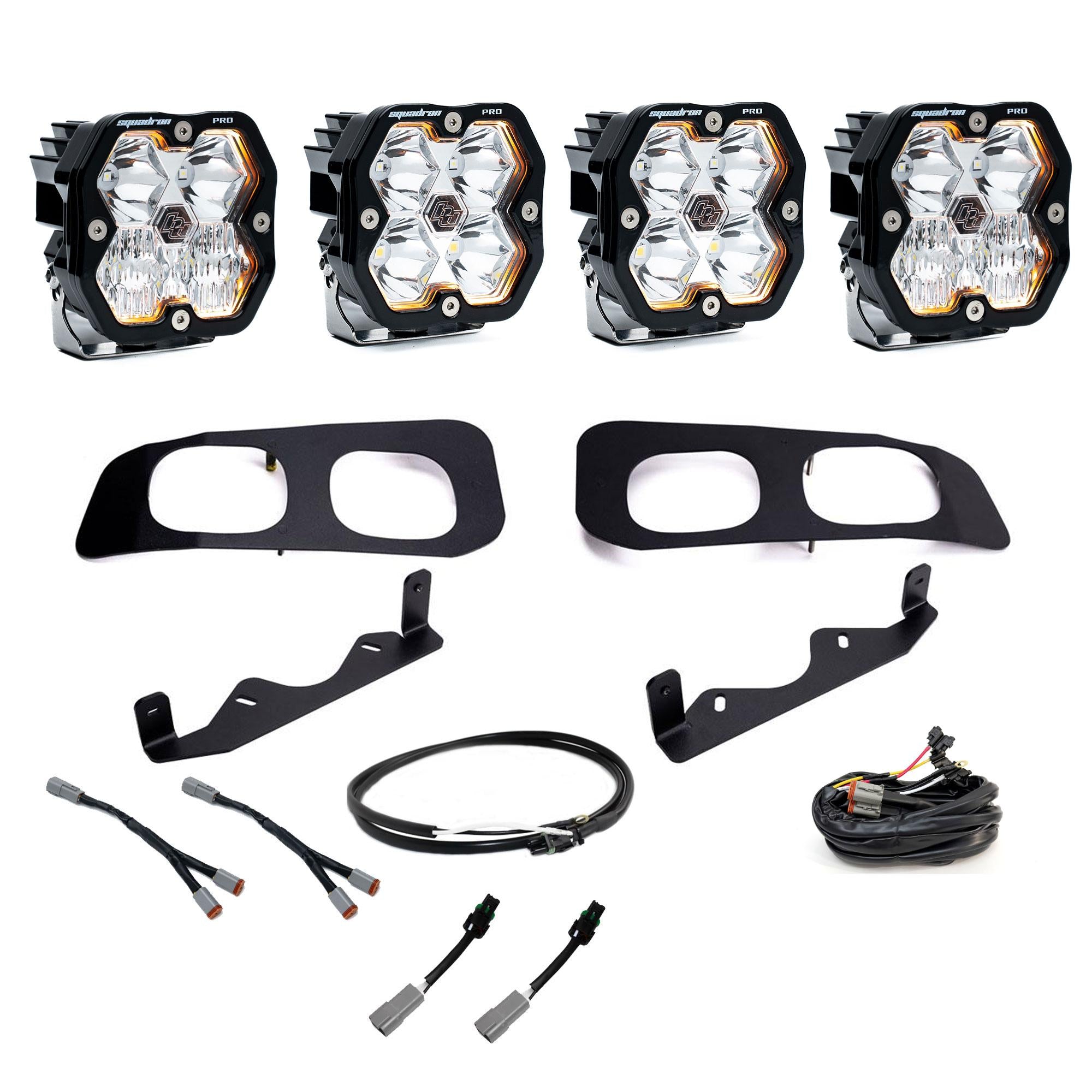 Squadron 2.0 Pro Dual Fog Pocket Light Kit Ford 2023-26 F-250/350 Super Duty Upfitter Baja Designs