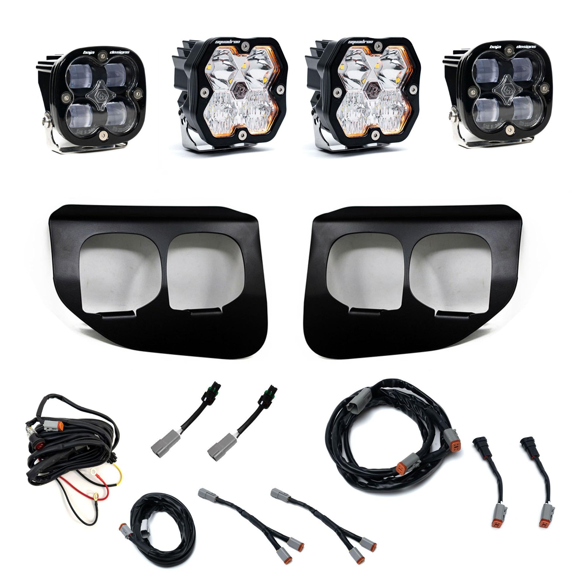Squadron 2.0 Sport/Squadron Sae Dual Fog Pocket Light Kit Ford 2020-22 F-250/350 Super Duty Clear Baja Designs