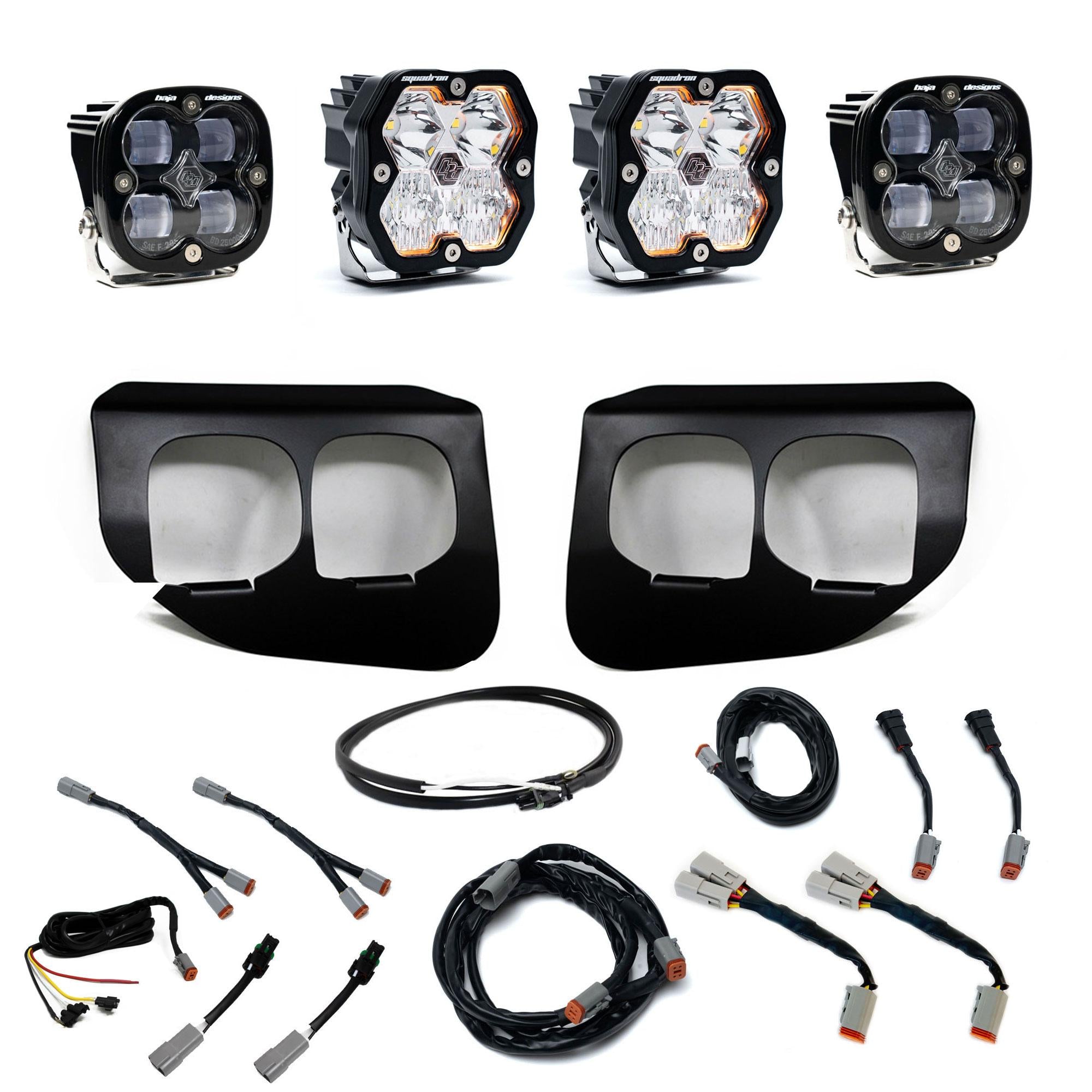 Squadron 2.0 Sport/Squadron Sae Dual Fog Pocket Light Kit Ford 2020-22 F-250/350 Super Duty Clear Baja Designs