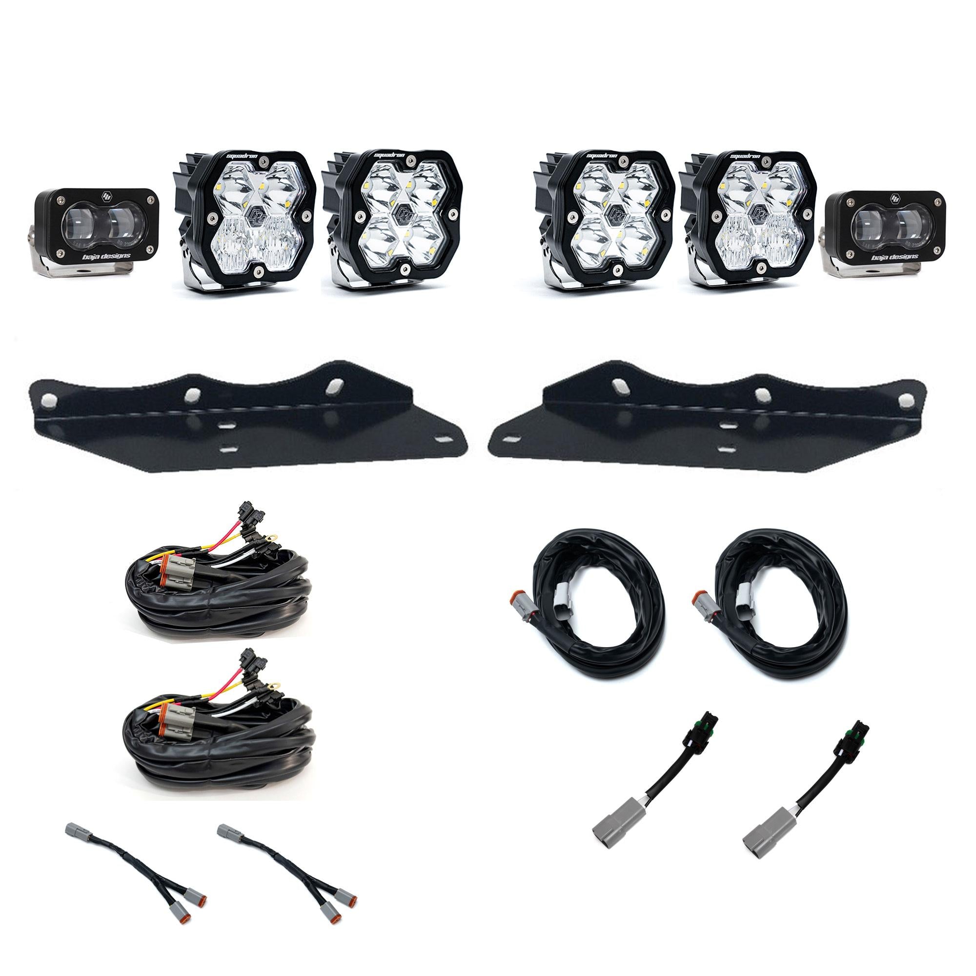 Squadron 2.0 Sport/S2 Sae Sportman Fog Pocket Light Kit Ford 2017-20 F-150 Raptor Baja Designs