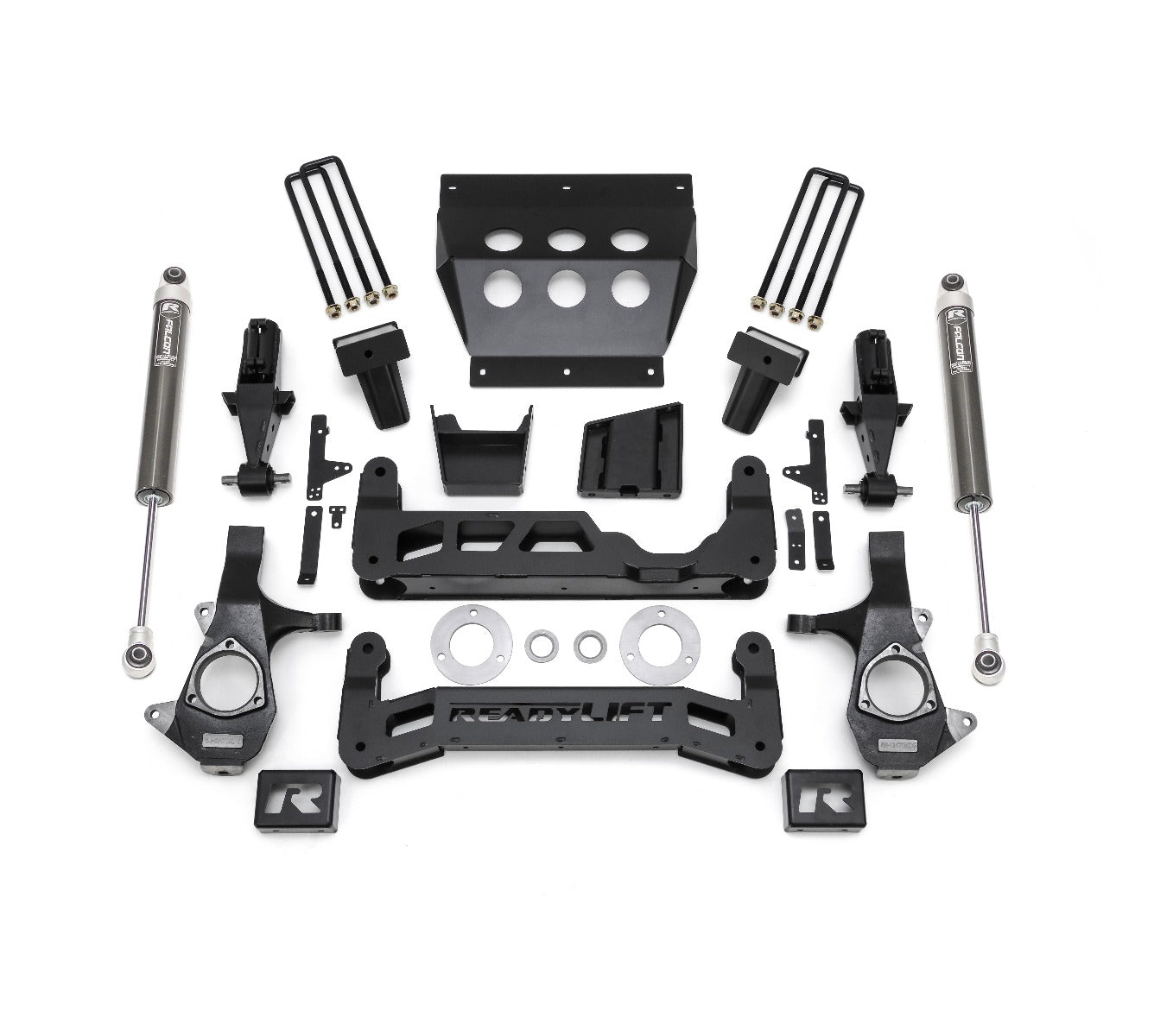 7 Inch Lift Kit 2014-2016 Silverado/Sierra 1500 W/ Forged Steel Suspension With Falcon 1.1 Monotube Shocks ReadyLIFT