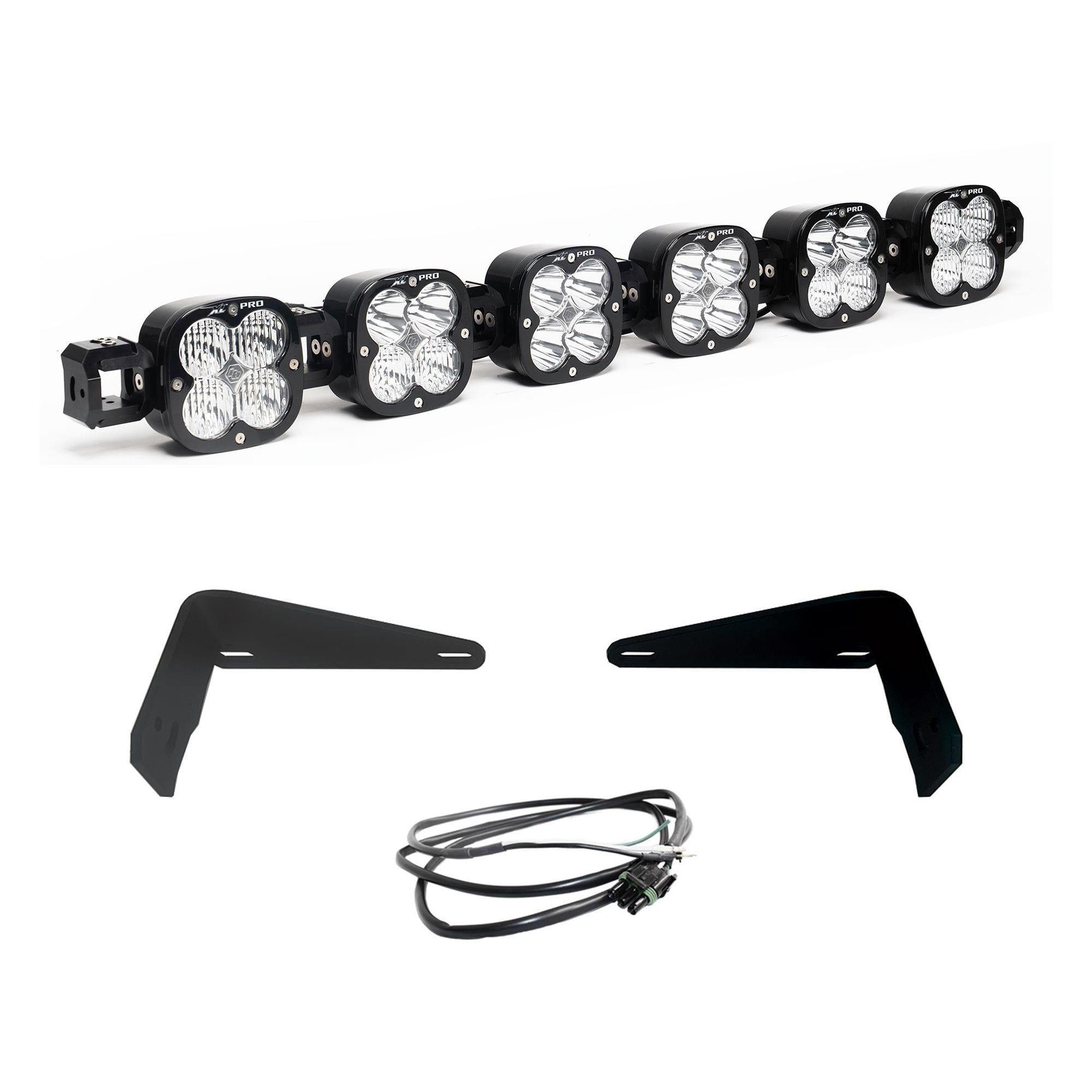 XL Pro Linkable Sport Bumper Light Kit 21-26 Bronco 22-26 Bronco Raptor w/ OE Steel Bumper (Multi-Pattern Clear Upfitter Wiring)