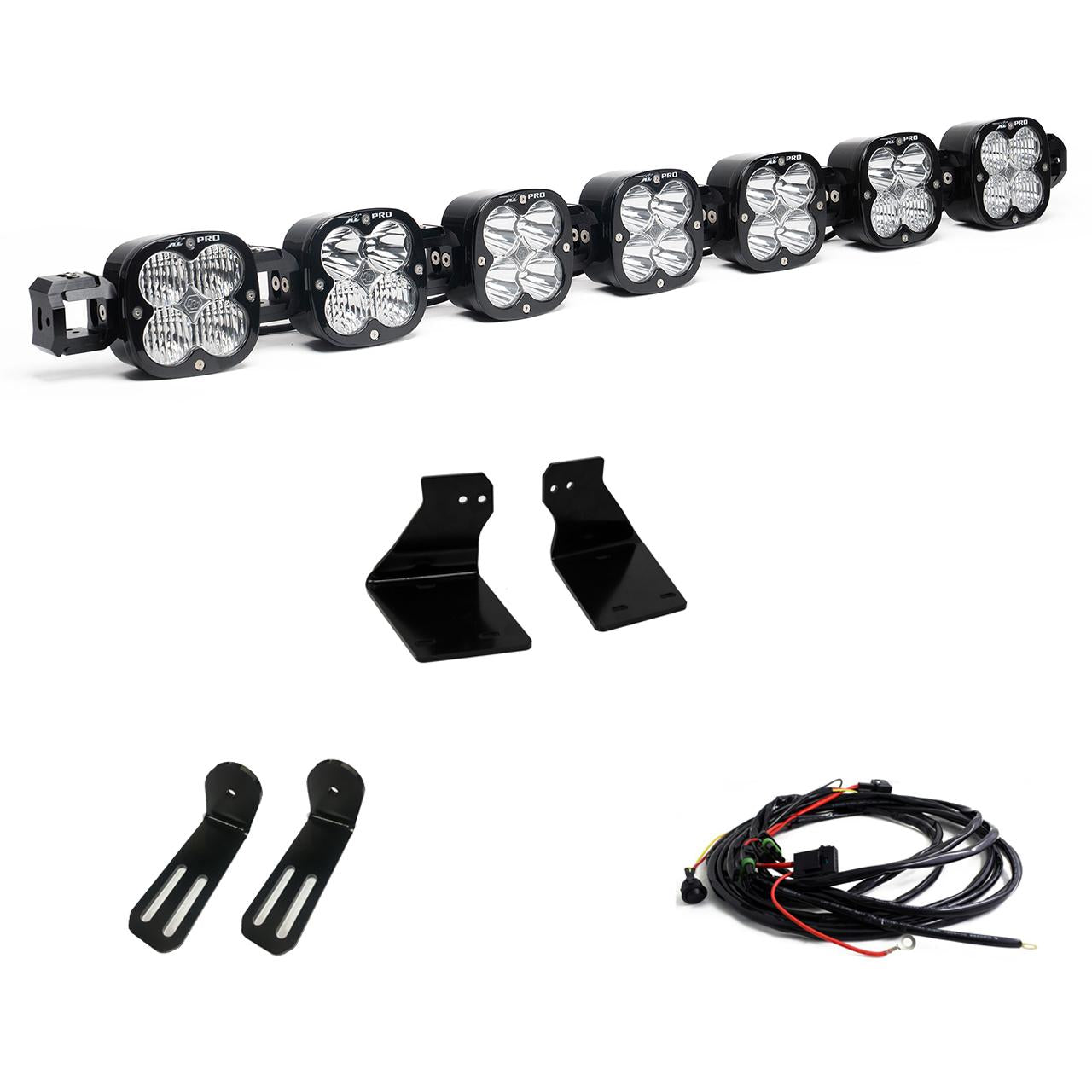 XL Pro Linkable Bumper Light Kit 20-22 F-250 Super Duty 20-22 F-350 Super Duty (Light Pattern Multi-Pattern Color Clear Wiring T