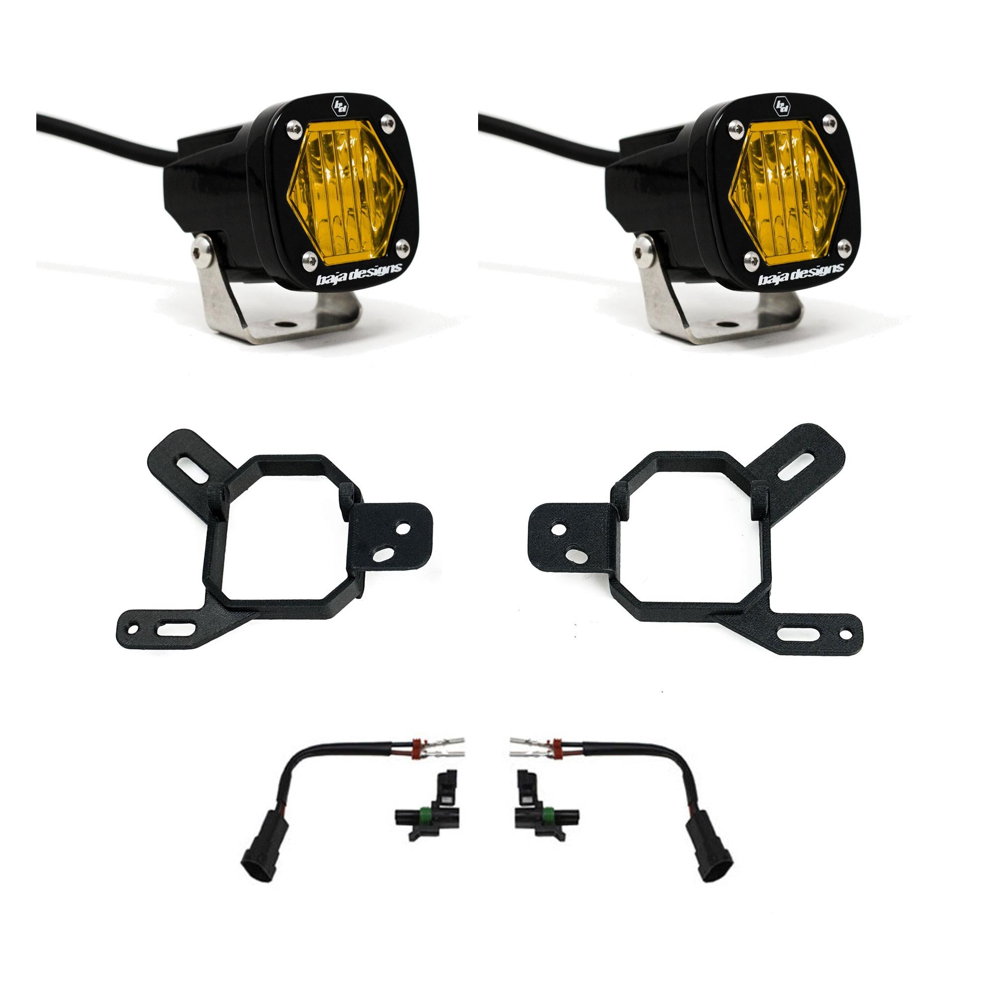 S1 Fog Pocket Light Kit 24-25 Silverado/Sierra 2500/3500 2025 1500 AT4-X Baja Designs