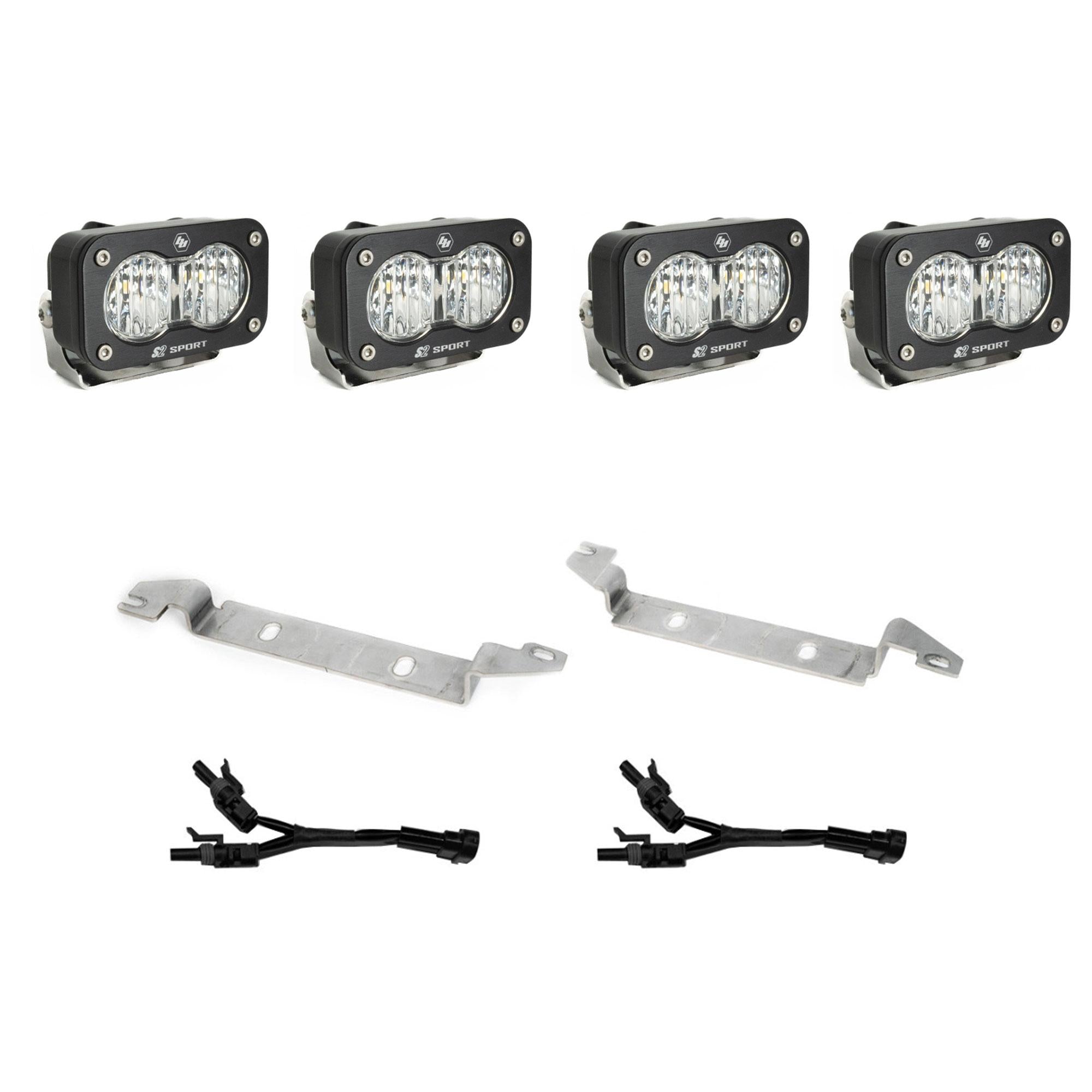 S2 Sport OEM Fog Light Replacement Kit 2025-On Toyota 4Runner Non-TRD Pro Baja Designs