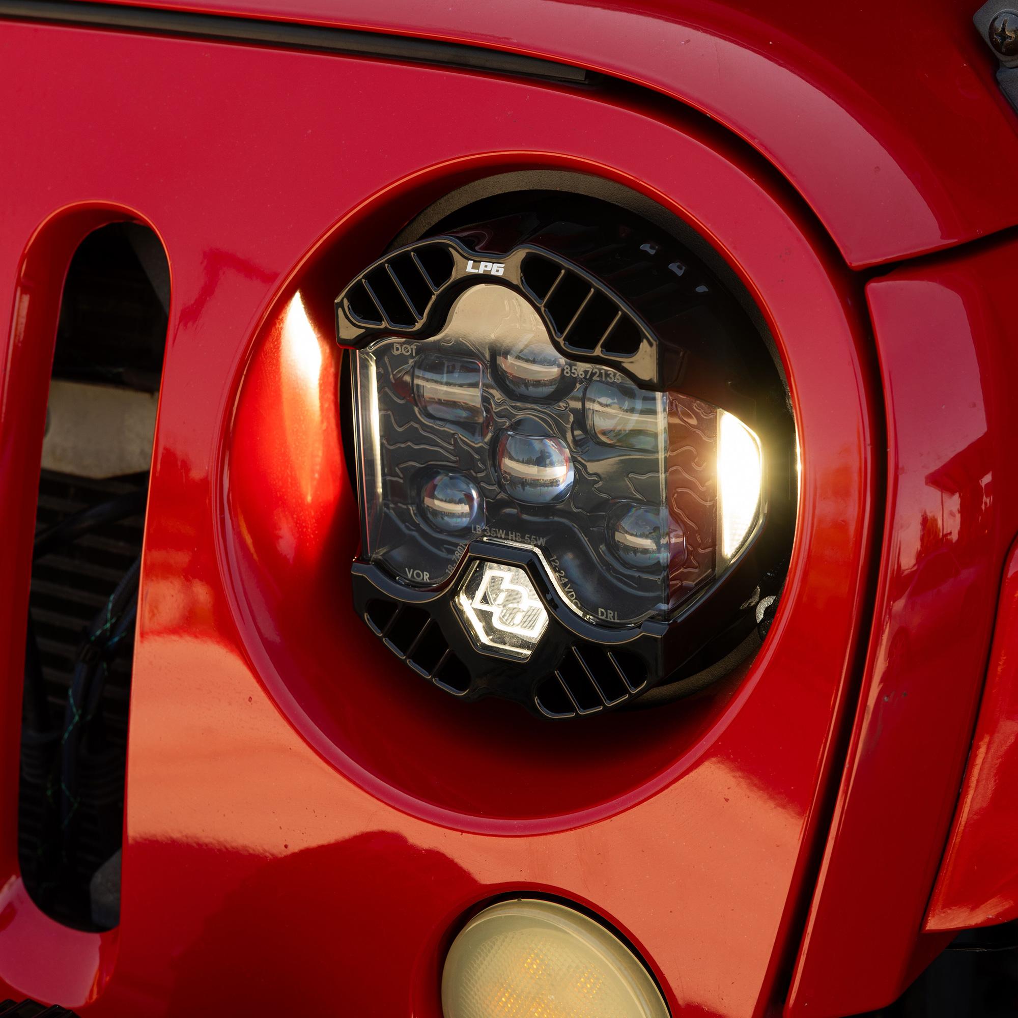 DOT LP6 LED Headlight Kit Jeep 2007-2018 Wrangler JK w/LED Headlights Baja Designs