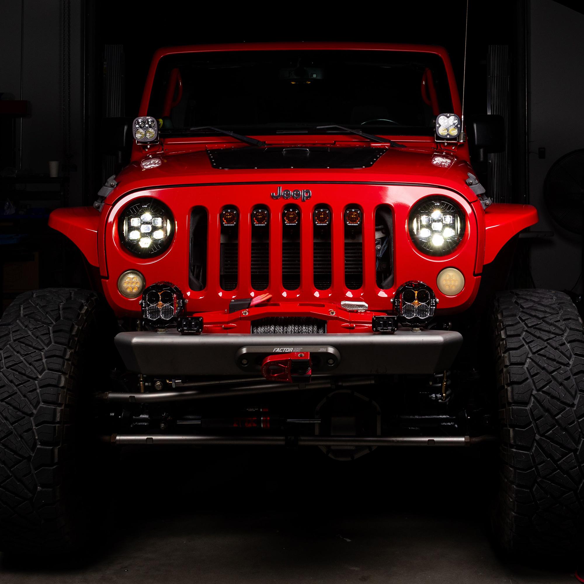 DOT LP6 LED Headlight Kit Jeep 2007-2018 Wrangler JK w/LED Headlights Baja Designs