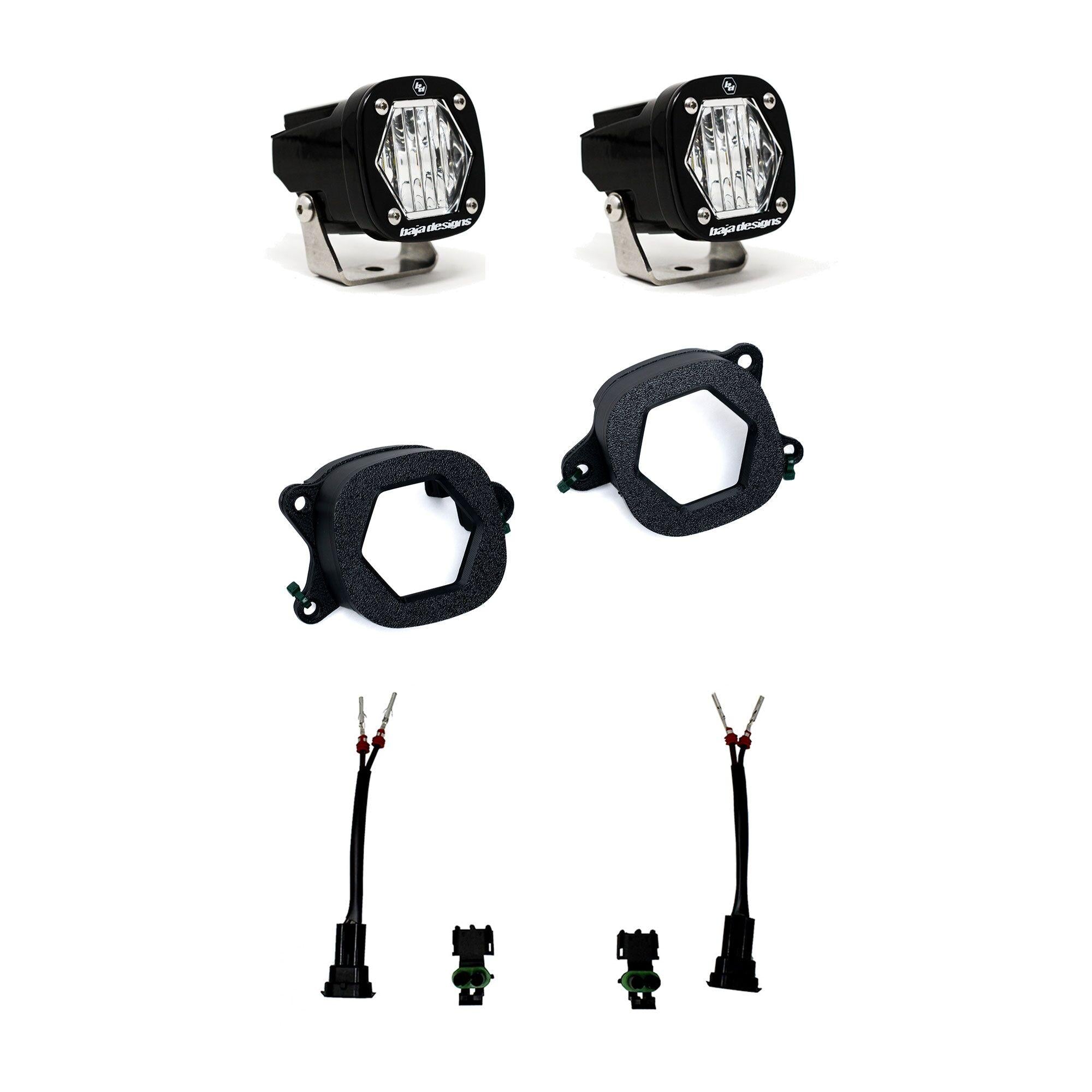S1 Fog Pocket Light Kit Ford Ranger Raptor 2024-2026 (Wide Cornering) Baja Designs