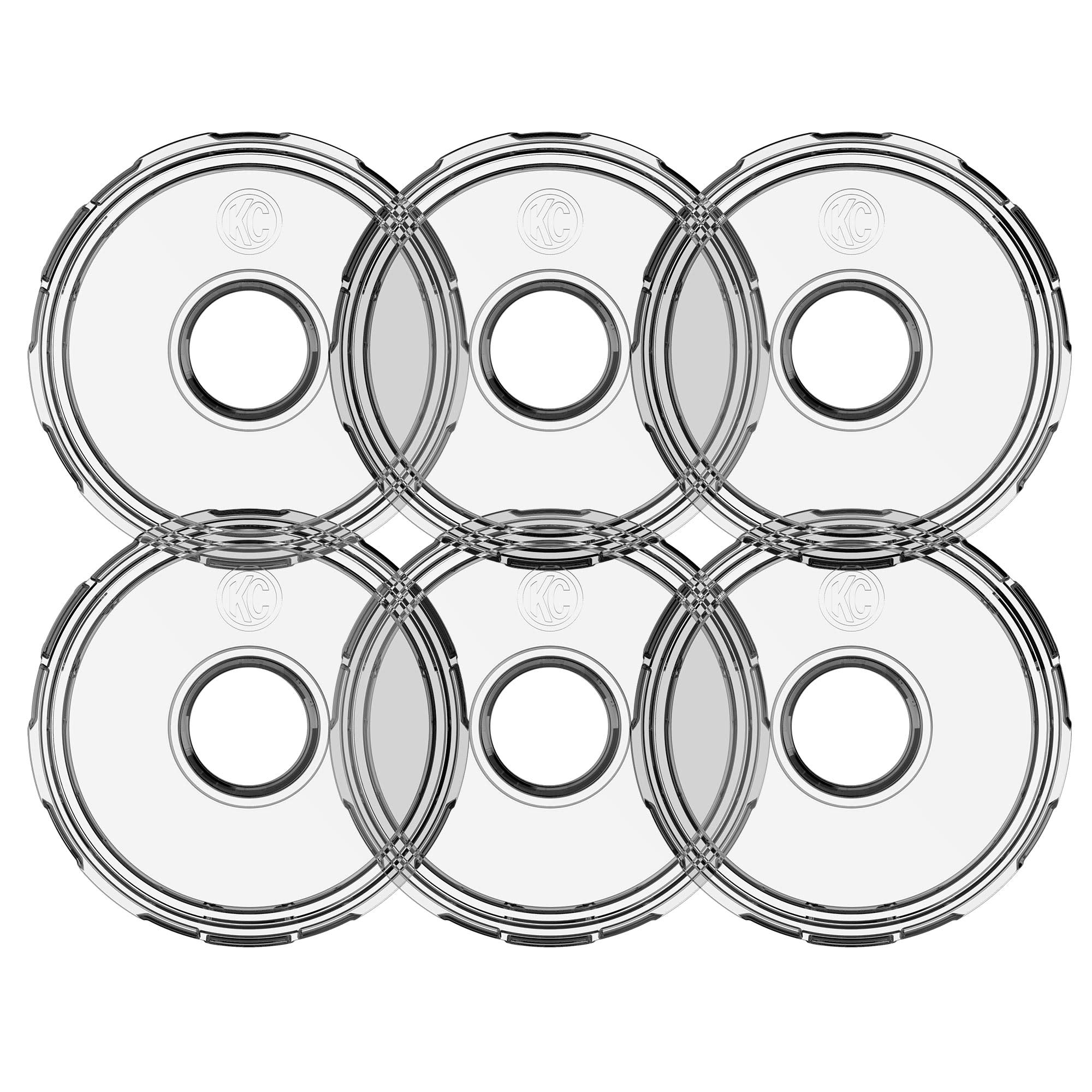 Cyclone 2.0 Replacement Lens Clear 6 Pack KC HiLiTES