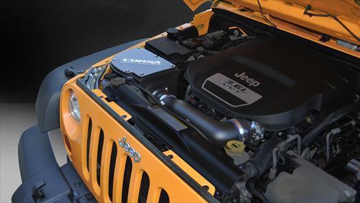 Closed Box Air Intake with PowerCore Dry Filter 2012-2018 Jeep Wrangler JK Corsa Performance