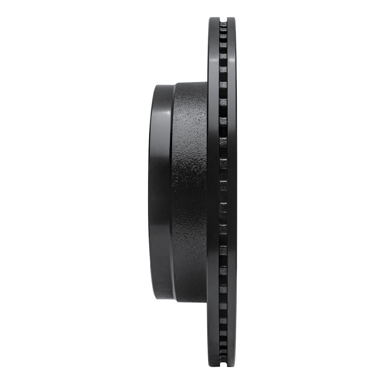 R1 12-14 Ford F-150 RWD Rear Right Drilled & Slotted Black Brake Rotor