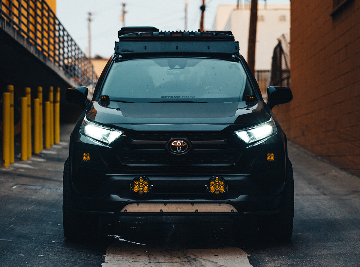 12 - 2021 Rav4 Fog Pocket Kit Squadron Sport Baja Amber Wide Cornering Baja Designs