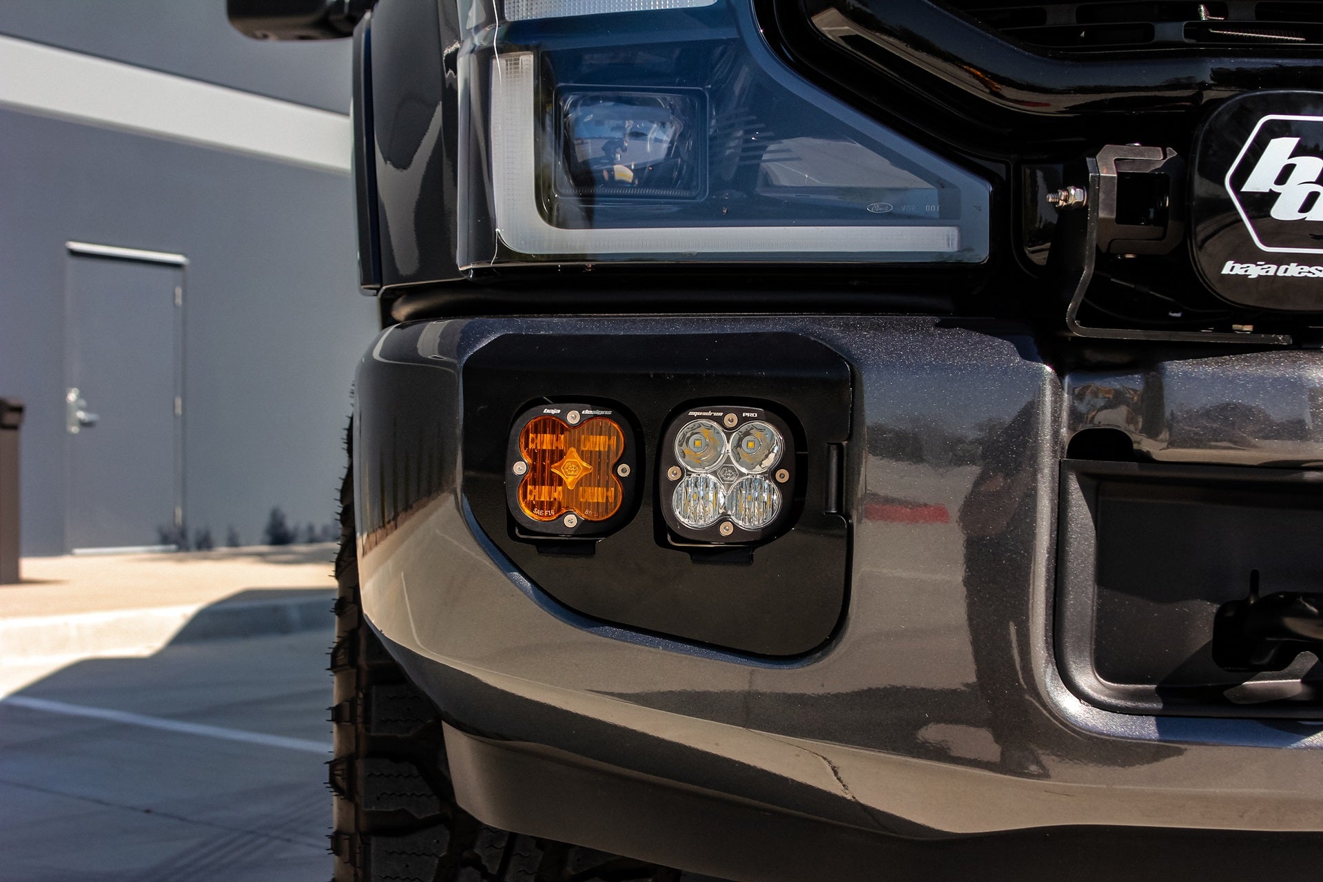 Ford Super Duty (20-22) Fog Lights FPK Baja Amber SAE/Pro DC Baja Designs w/Upfitter Baja Designs