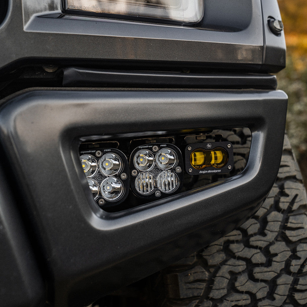 Ford Raptor (17-20) Fog Pocket Kit S2 SAE Baja Amber Pro Baja Designs