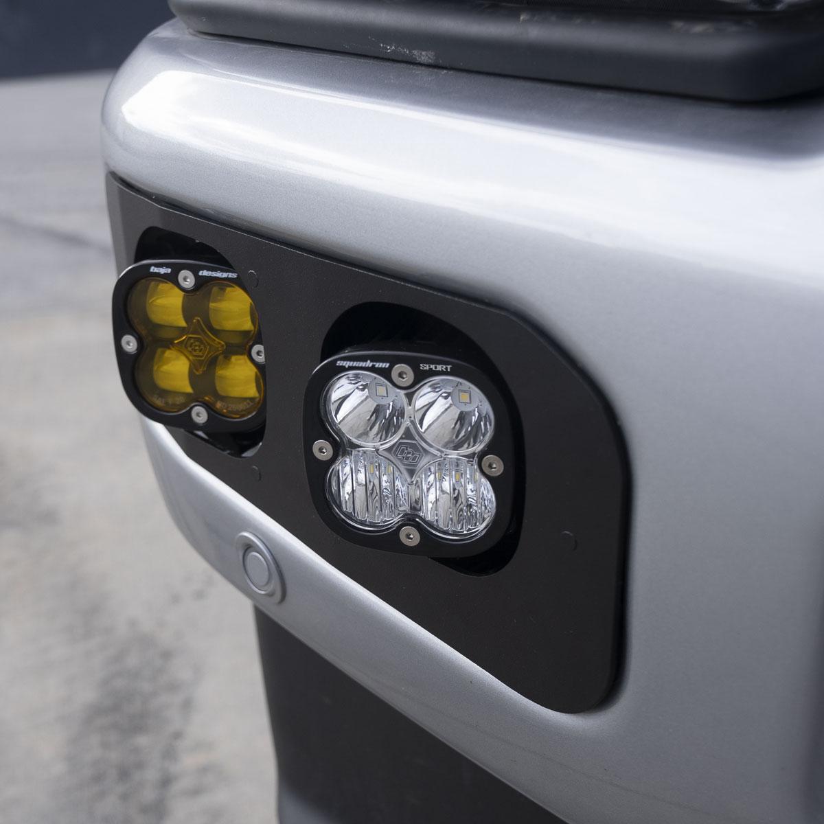 Squadron SAE/Sport Fog Pocket Kit 2023-On Ford F-250/350 Super Duty SAE Fog Baja Amber Toggle Wiring