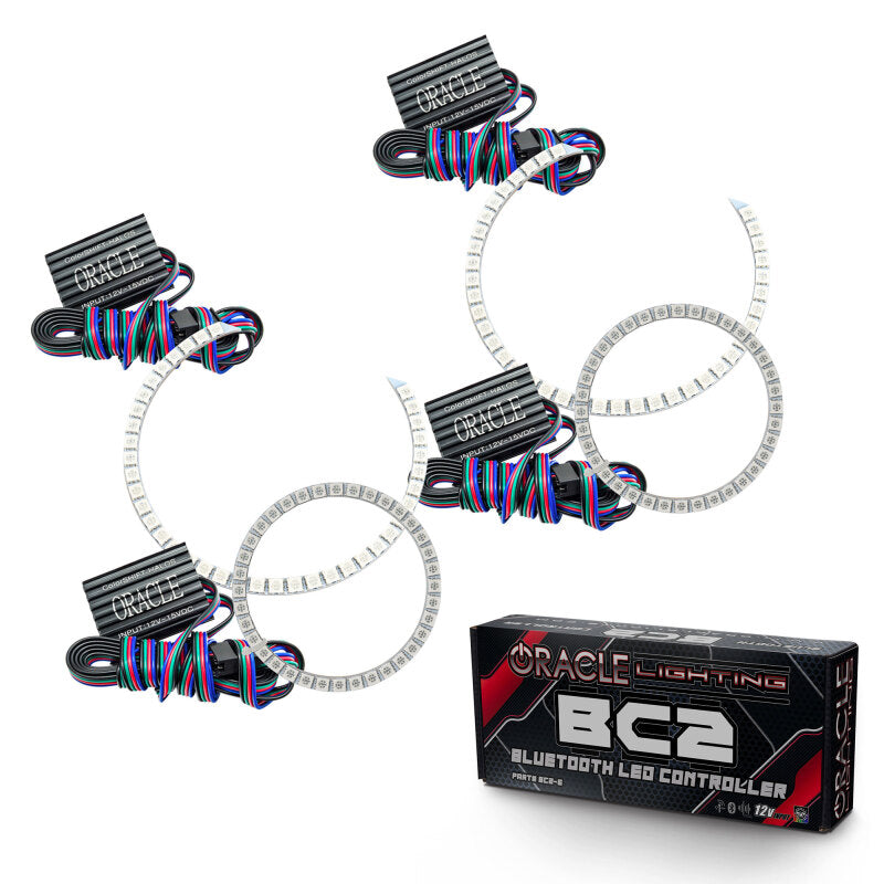 Oracle BMW 3 Series 06-11 LED Halo Kit - Non-Projector - ColorSHIFT w/ BC1 Controller