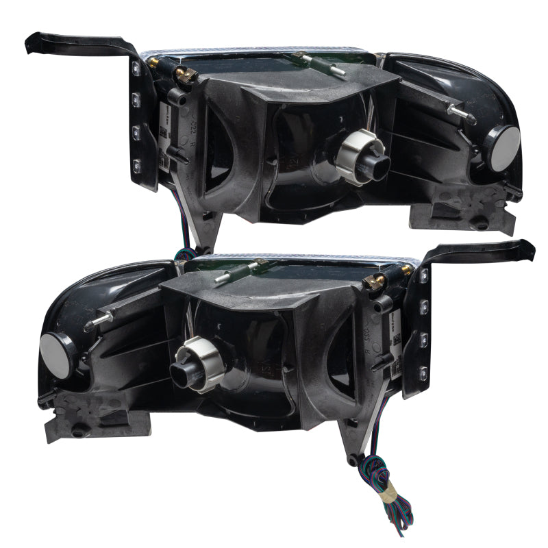 Oracle 94-02 Dodge Ram Pre-Assembled Halo Headlights - ColorSHIFT w/o Controller